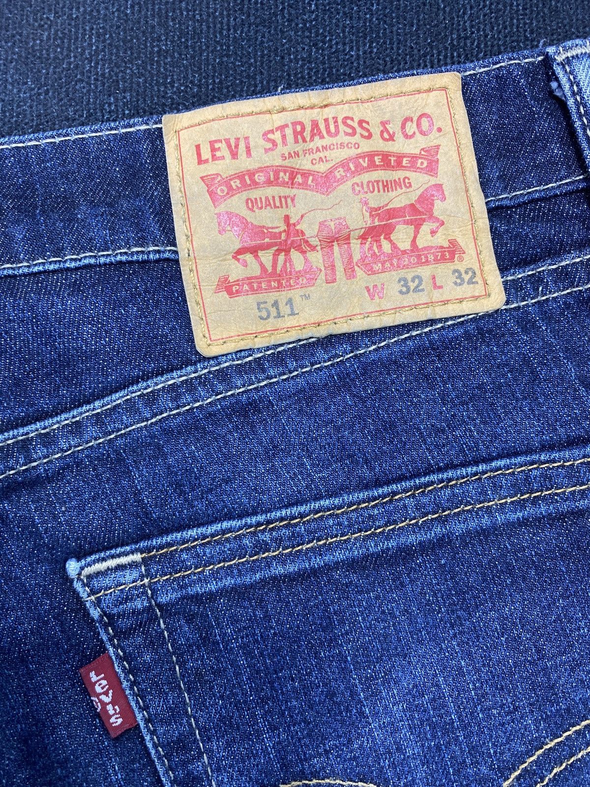 Jean × Levi's × Vintage VINTAGE LEVIS 511 JEANS BLUE WASH -J431 Size US 32 / EU 48 - 12 Thumbnail