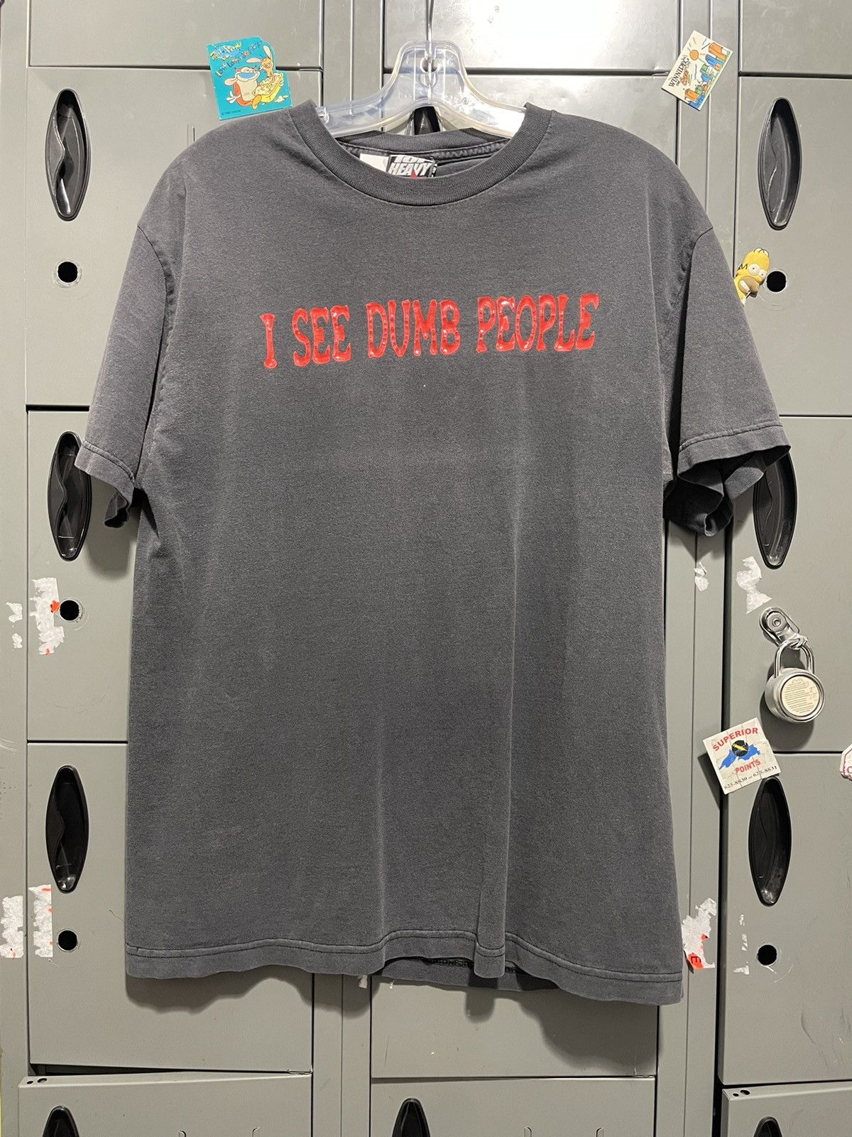 Vintage I see dumb people Joke Statement sixth sense black faded | Grailed