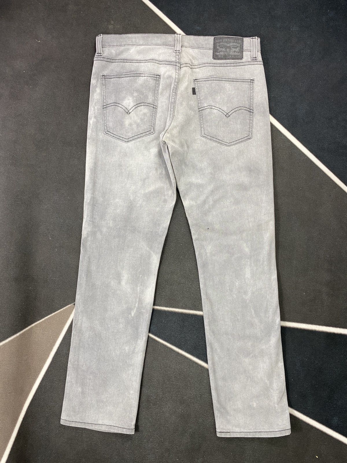 Jean × Levi's × Vintage VINTAGE LEVIS 511 JEANS FADED GREY -J433 Size US 34 / EU 50 - 3 Thumbnail