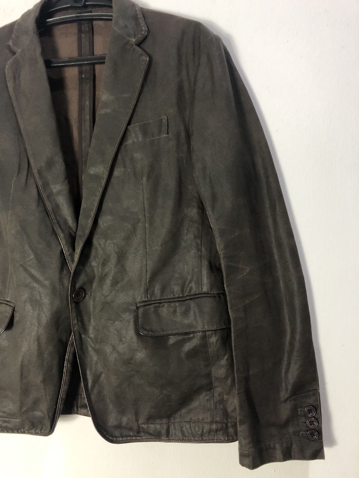 Takeo Kikuchi Designer Takeo Kikuchi Wax Blazer Size US M / EU 48-50 / 2 - 3 Thumbnail