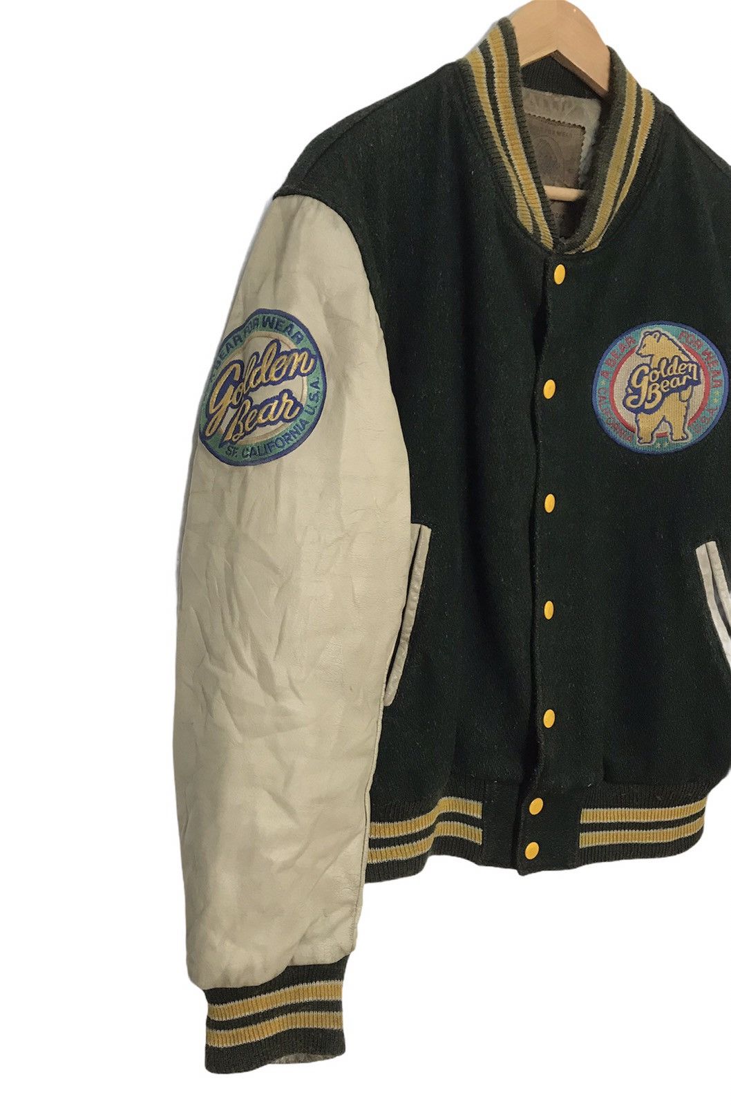 Golden Bear Vintage Golden Bear Sleeves Leather Jacket Size US M / EU 48-50 / 2 - 6 Thumbnail