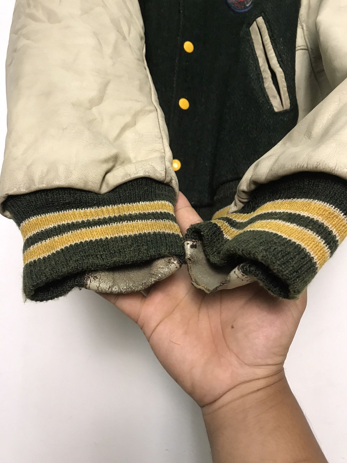 Golden Bear Vintage Golden Bear Sleeves Leather Jacket Size US M / EU 48-50 / 2 - 17 Thumbnail