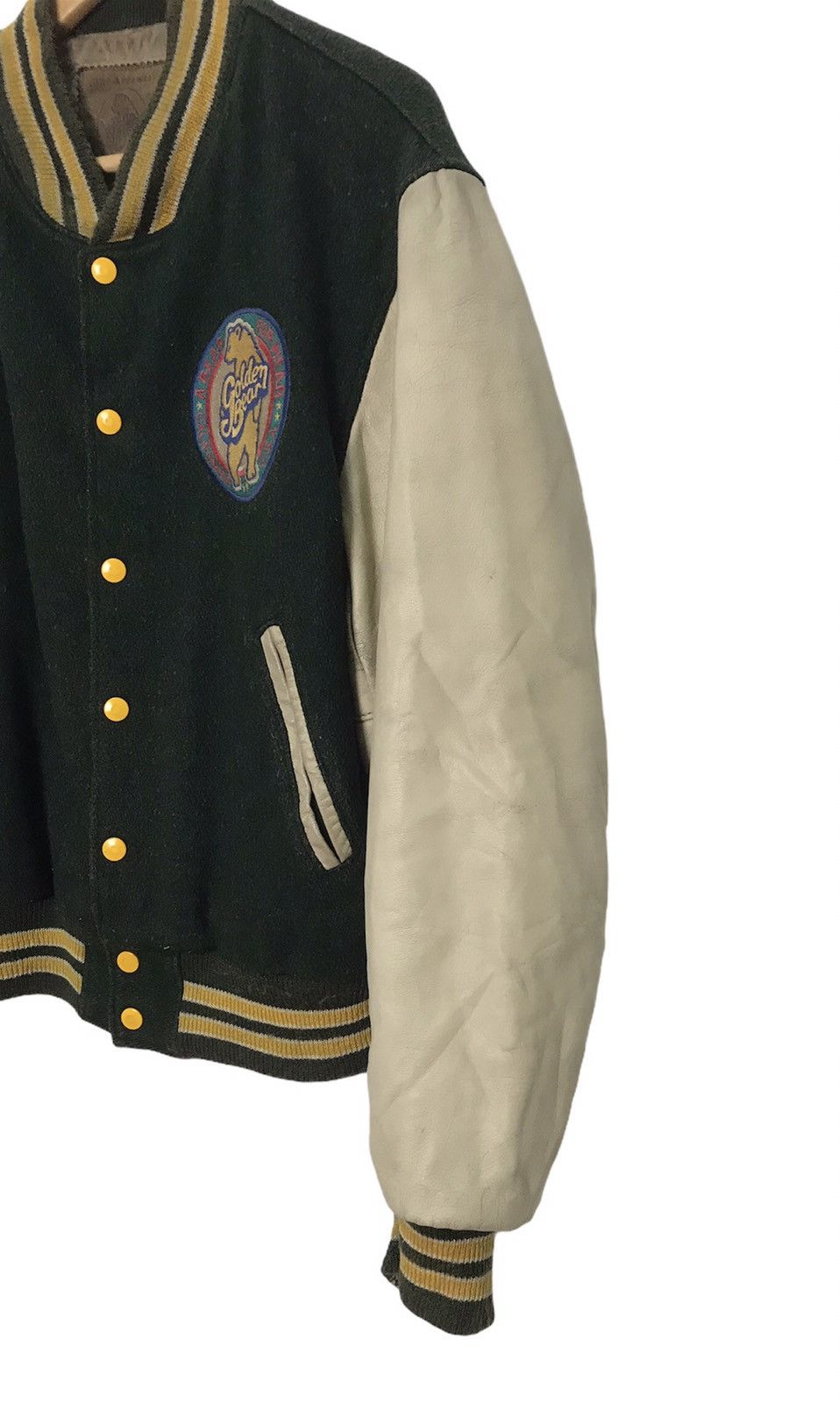 Golden Bear Vintage Golden Bear Sleeves Leather Jacket Size US M / EU 48-50 / 2 - 7 Thumbnail
