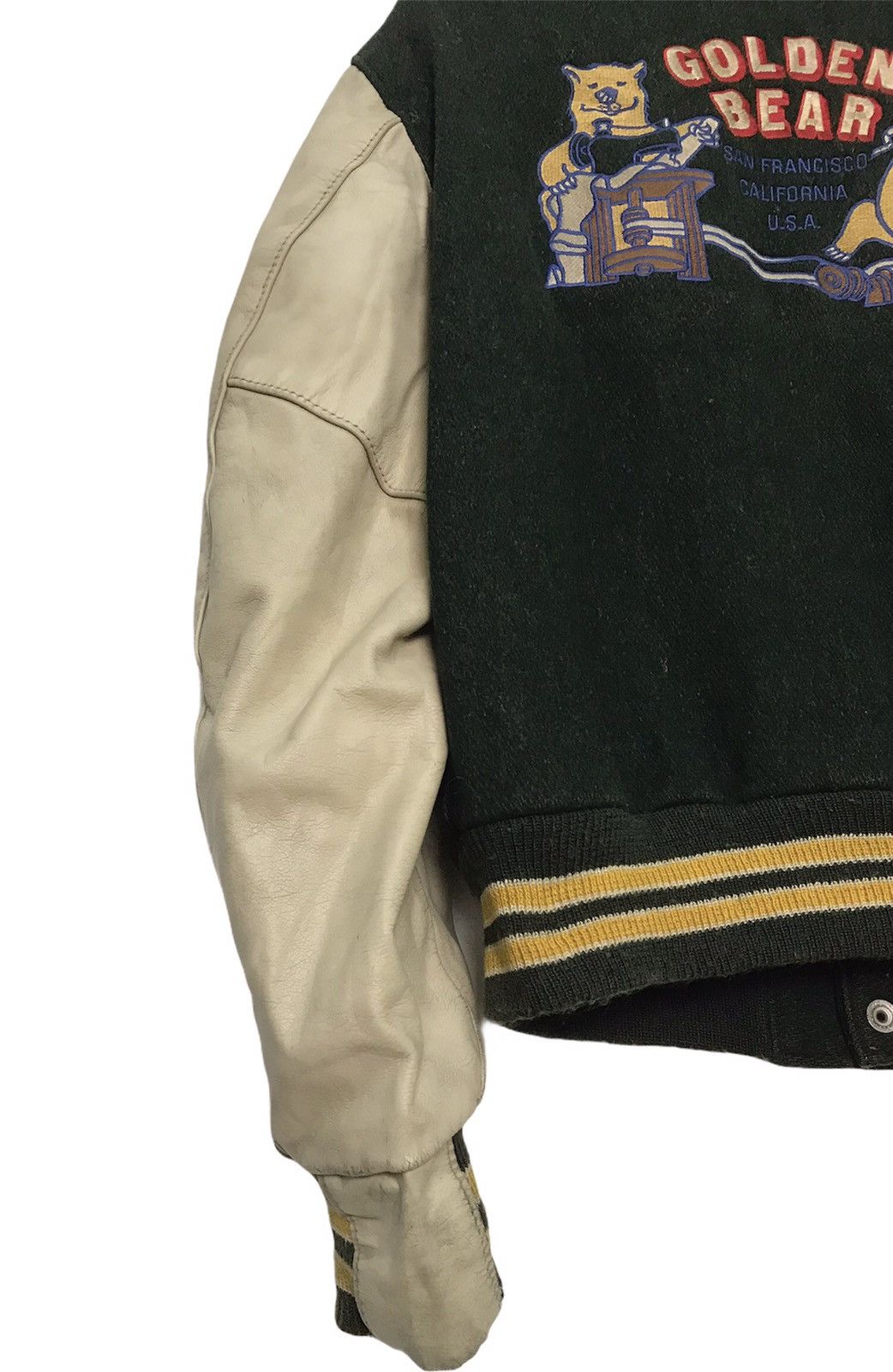 Golden Bear Vintage Golden Bear Sleeves Leather Jacket Size US M / EU 48-50 / 2 - 3 Thumbnail