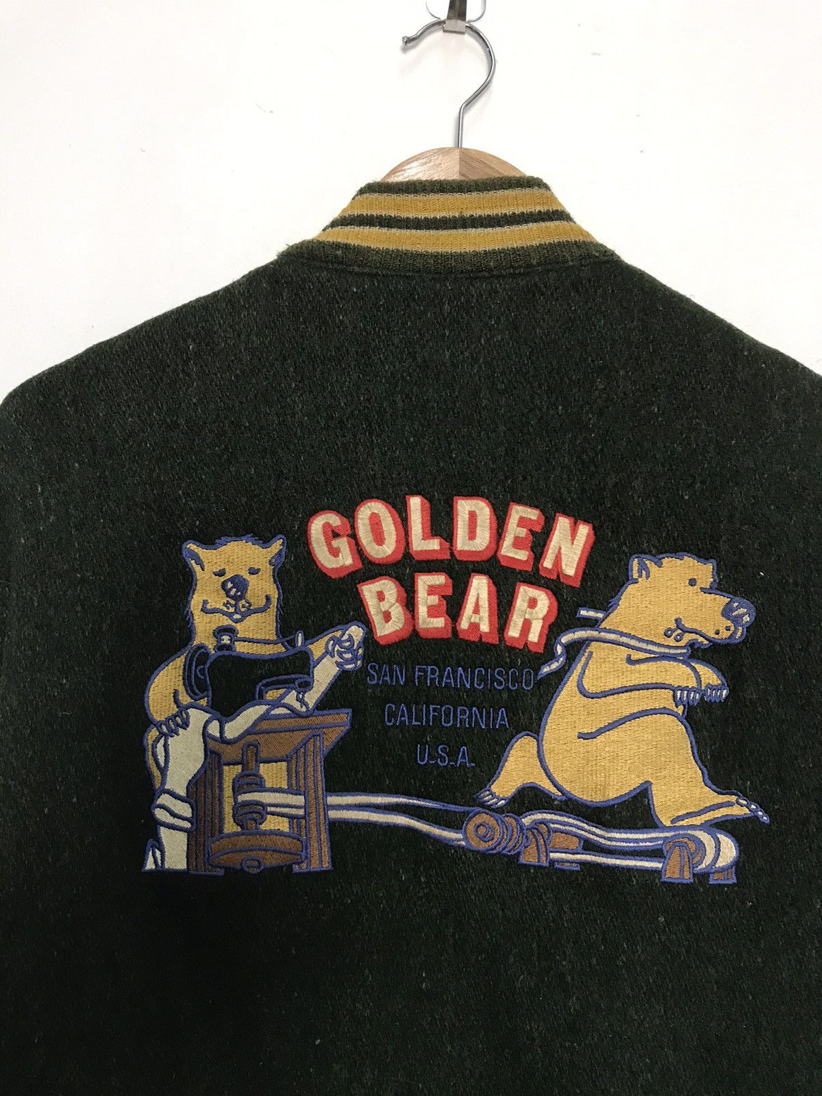 Golden Bear Vintage Golden Bear Sleeves Leather Jacket Size US M / EU 48-50 / 2 - 10 Thumbnail