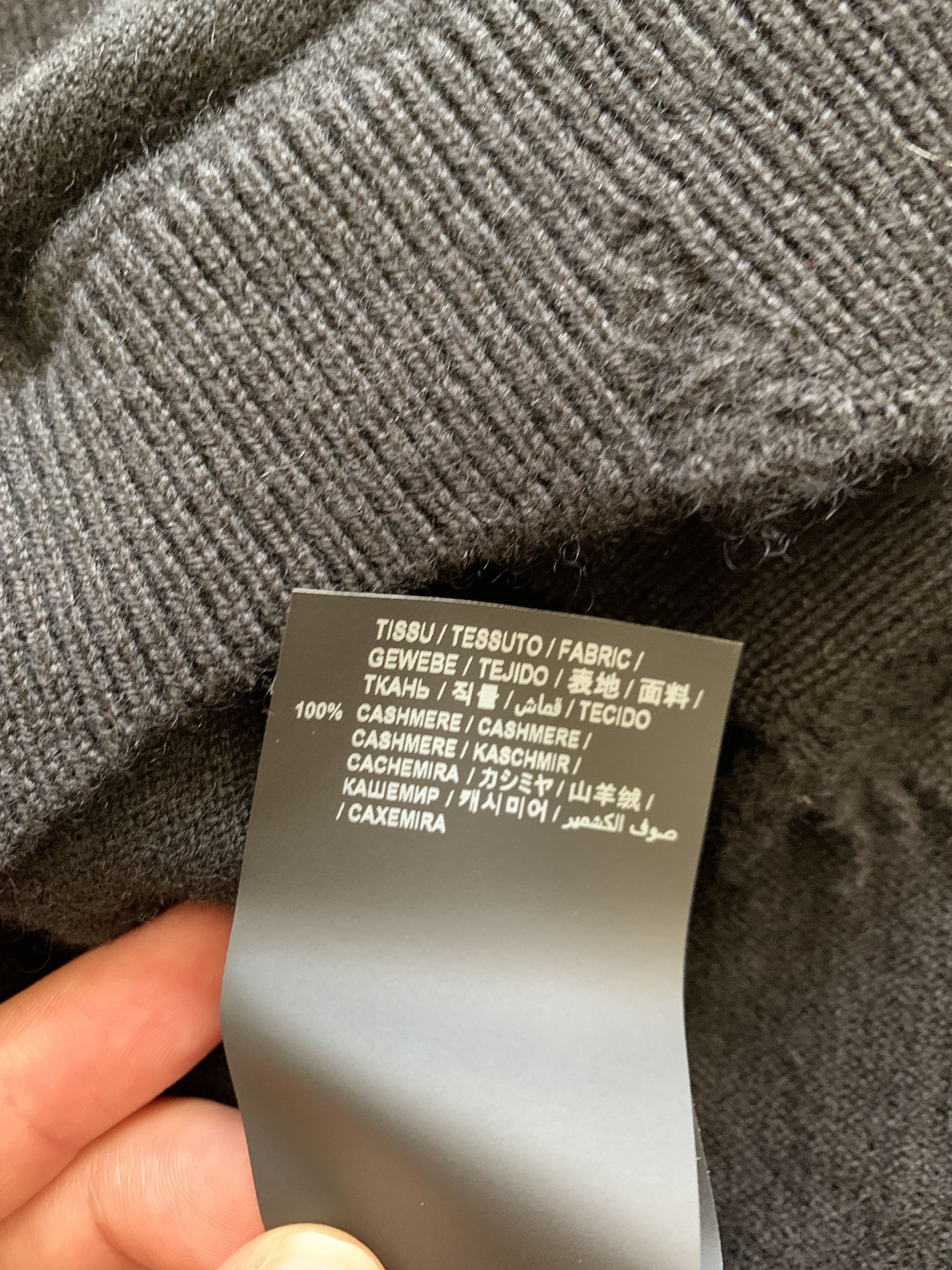 Saint Laurent Paris Distressed Cashmere Sweater Size US L / EU 52-54 / 3 - 4 Thumbnail