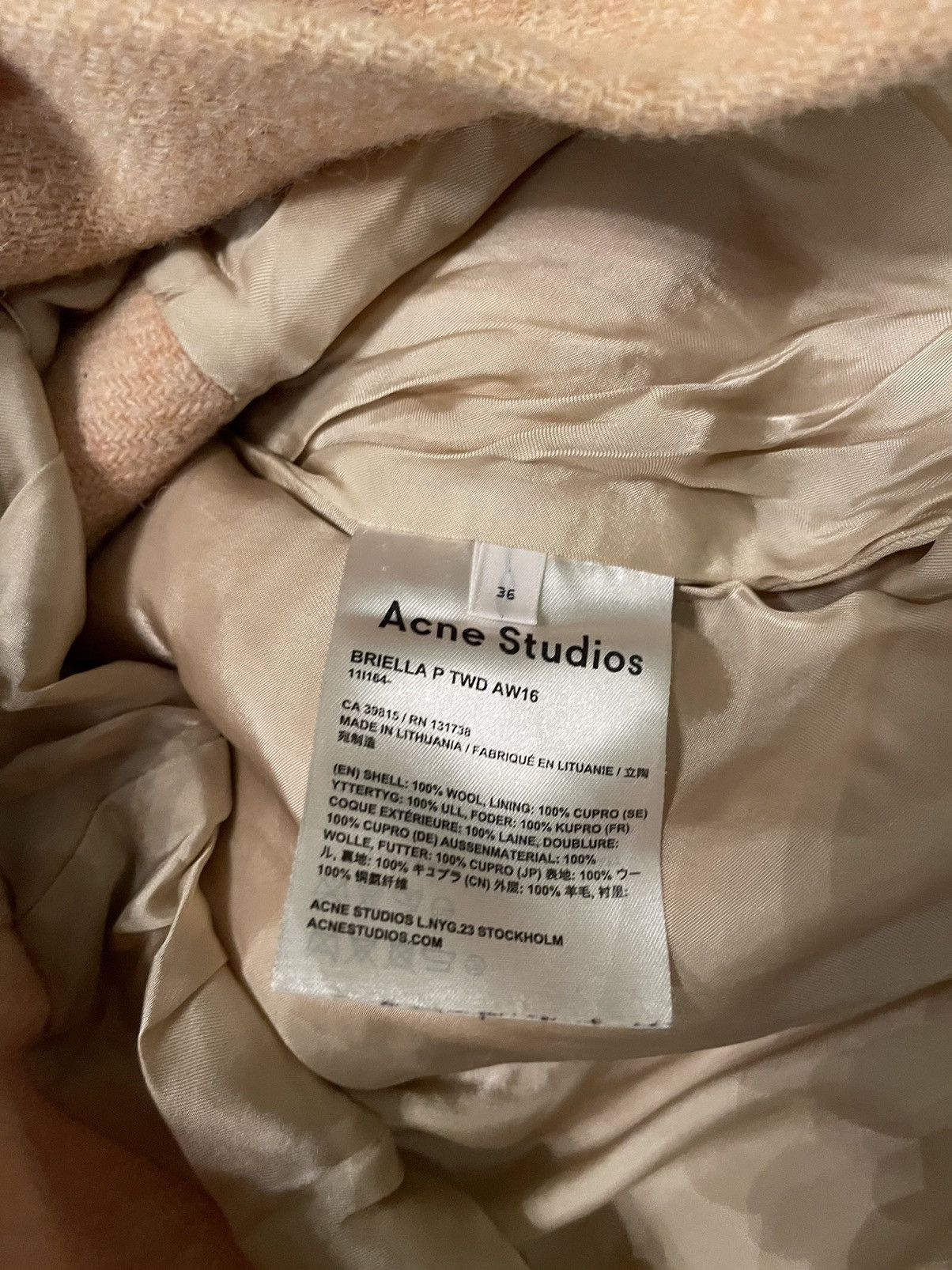 Acne Studios × Harris Tweed Acne Studios x Harris Tweed wool coat Size XS / US 0-2 / IT 36-38 - 10 Thumbnail