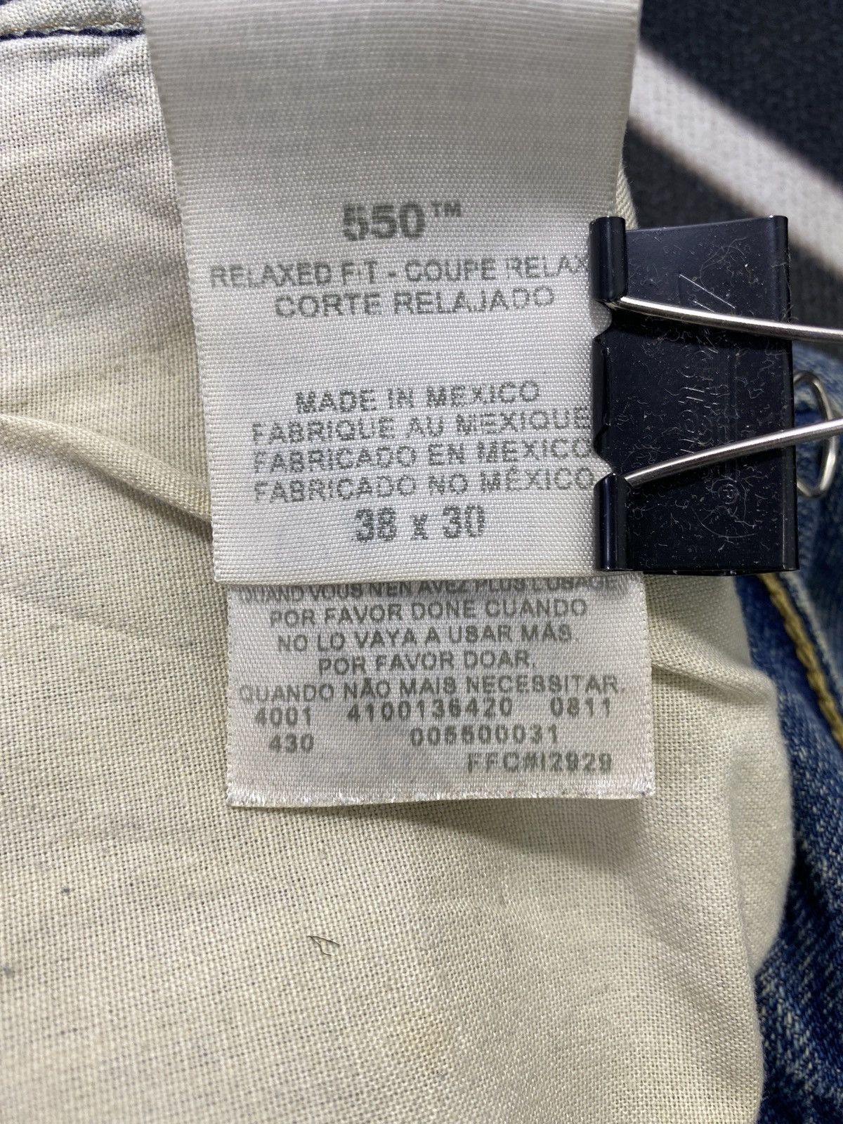 Jean × Levi's × Vintage VINTAGE LEVIS 550 JEANS BLUE WASH -J436 Size US 38 / EU 54 - 7 Thumbnail