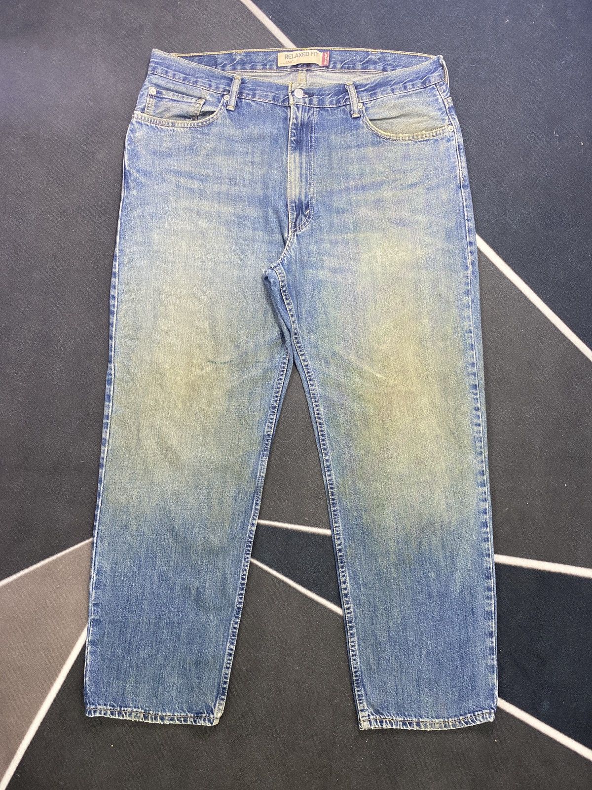 Jean × Levi's × Vintage VINTAGE LEVIS 550 JEANS BLUE WASH -J436 Size US 38 / EU 54 - 1 Thumbnail