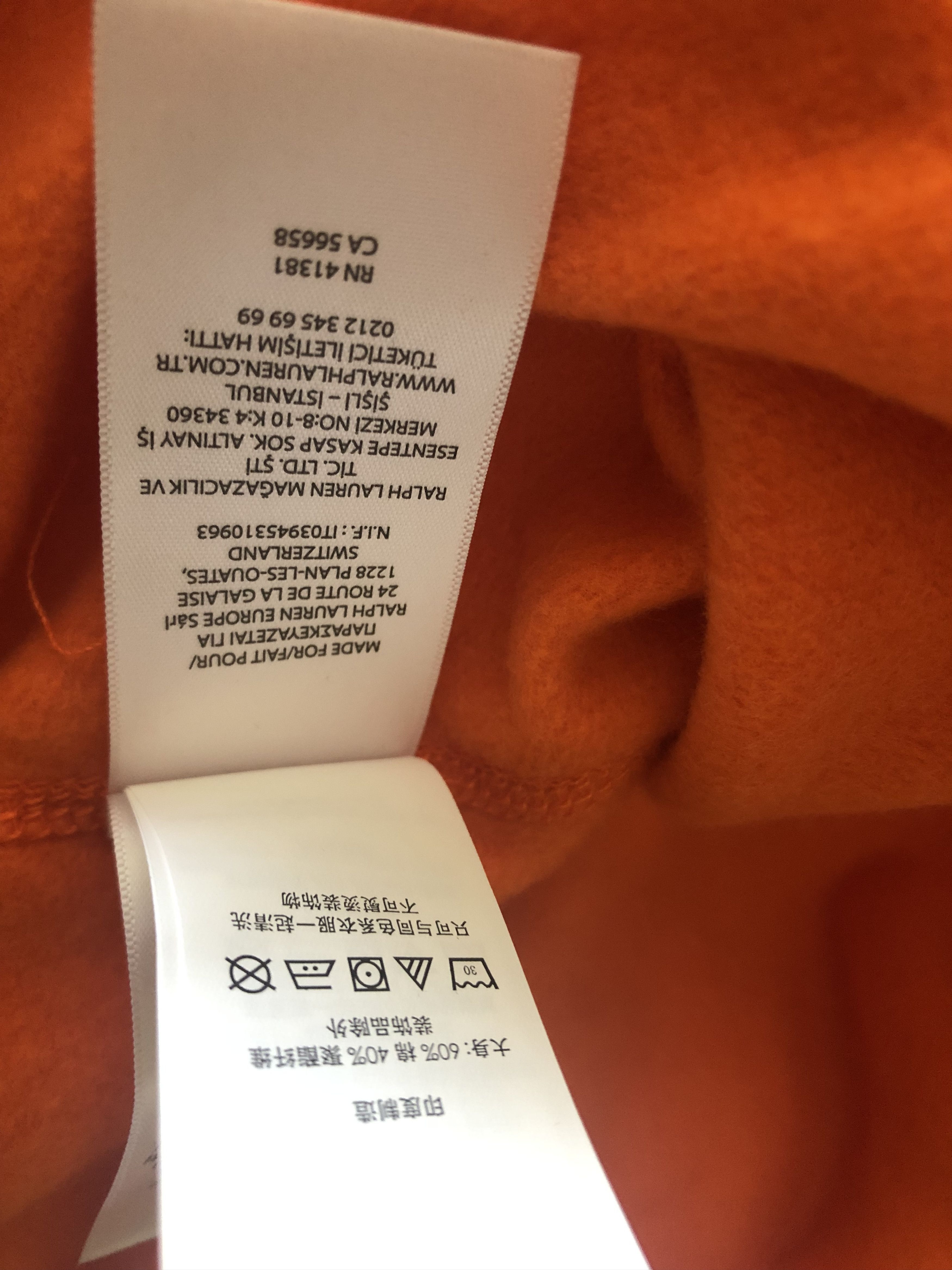 Polo Ralph Lauren Polo Ralph Lauren 1967 Athl Dep Orange Hoodie Pullover XXL Size US XXL / EU 58 / 5 - 5 Thumbnail