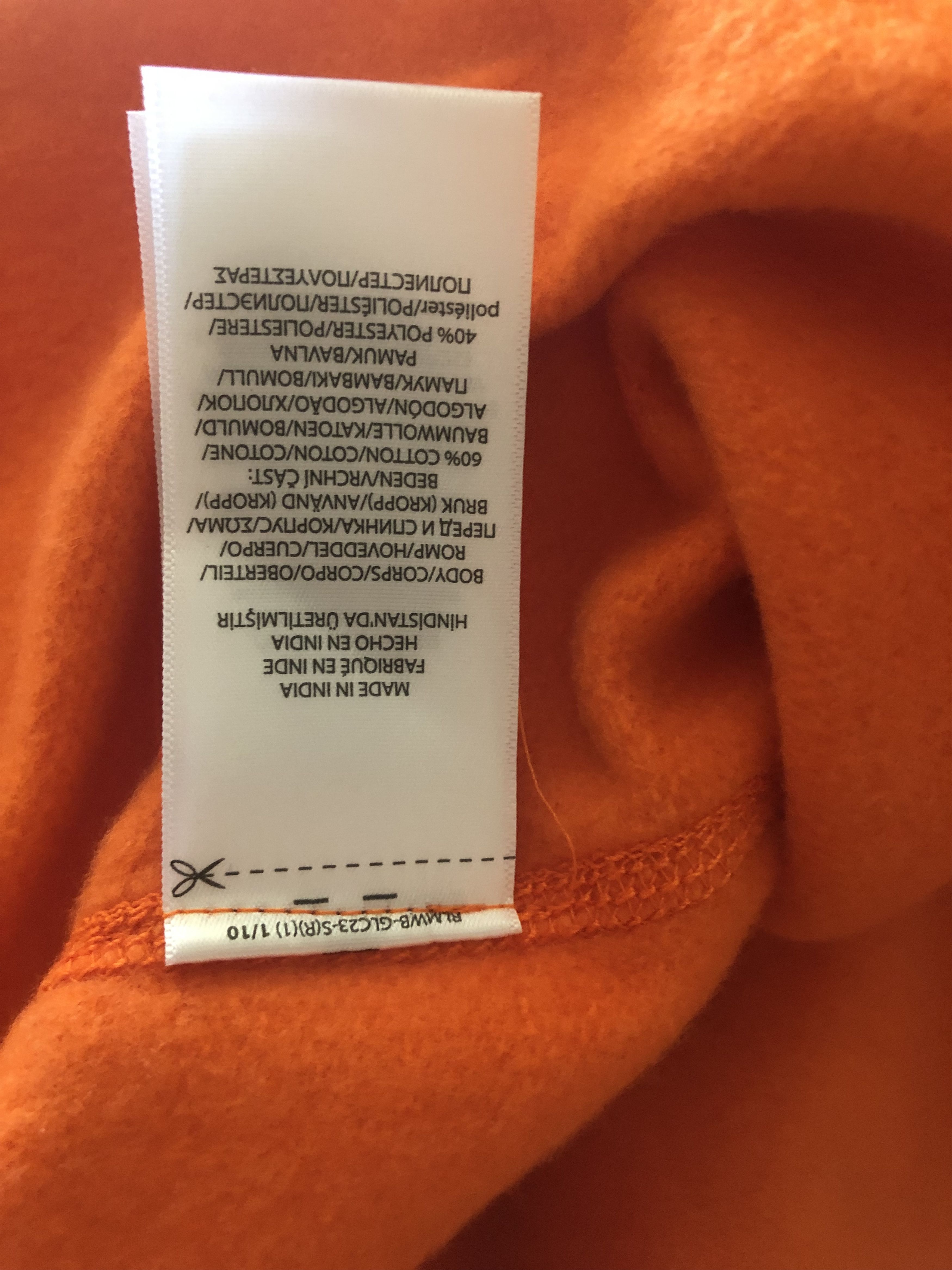 Polo Ralph Lauren Polo Ralph Lauren 1967 Athl Dep Orange Hoodie Pullover XXL Size US XXL / EU 58 / 5 - 6 Thumbnail