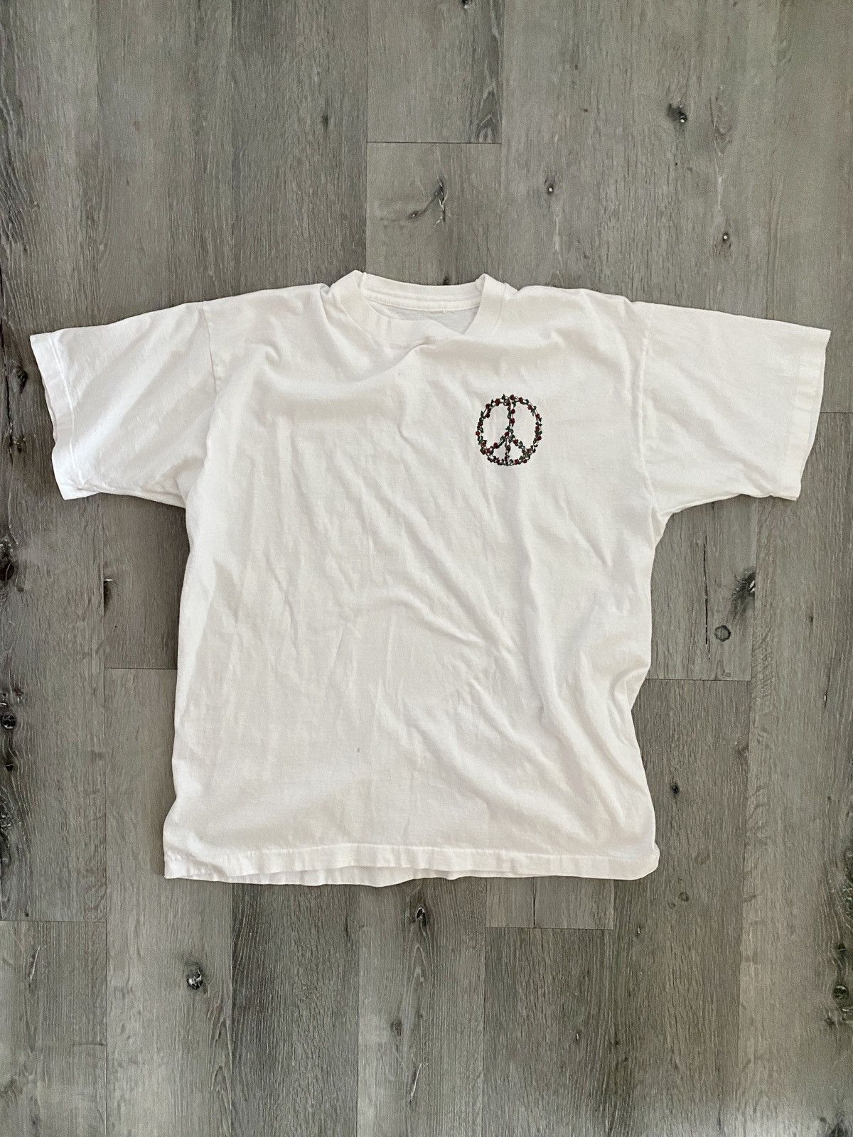 Grateful Dead × Vintage Grateful Dead Peace Sign Roses Tee Size US L / EU 52-54 / 3 - 2 Thumbnail
