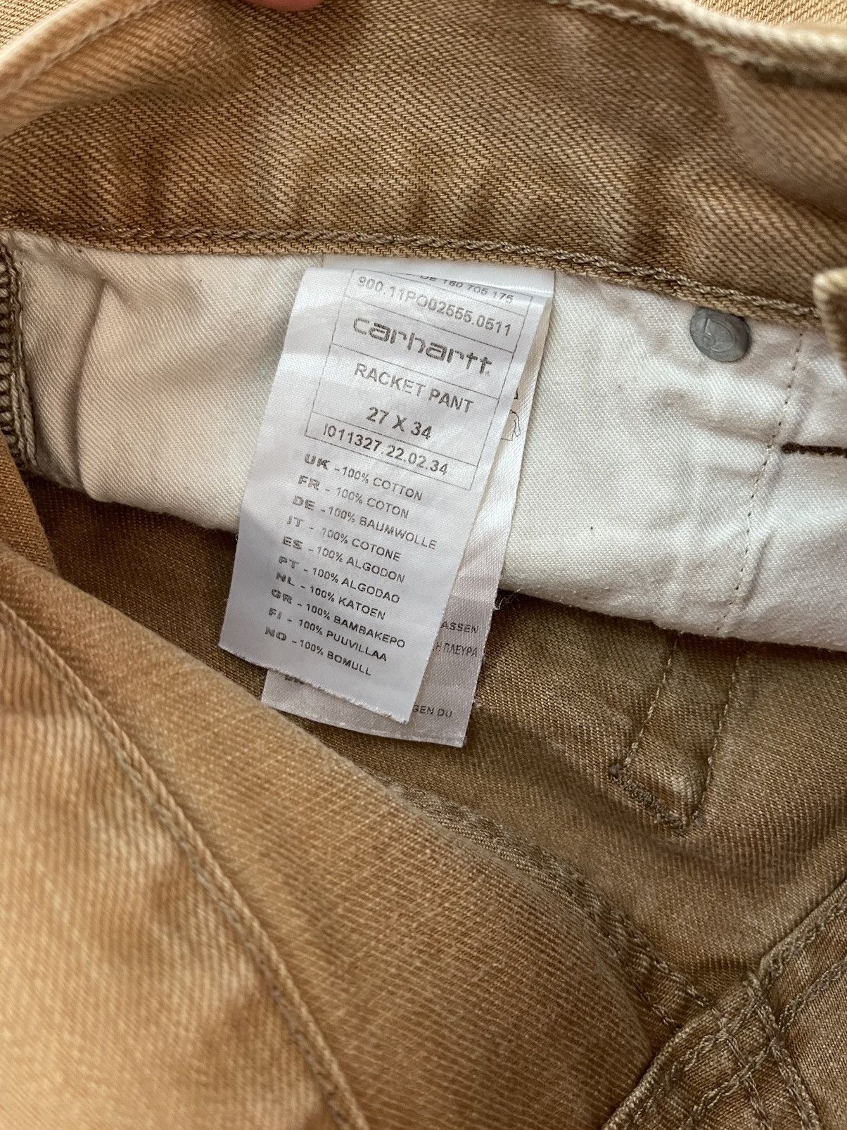 Carhartt × Vintage Carhartt vintage 90s canvas denim pants jeans skinny Size US 34 / EU 50 - 6 Thumbnail