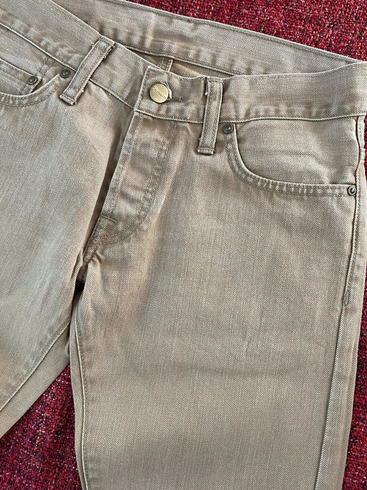 Carhartt × Vintage Carhartt vintage 90s canvas denim pants jeans skinny Size US 34 / EU 50 - 3 Thumbnail