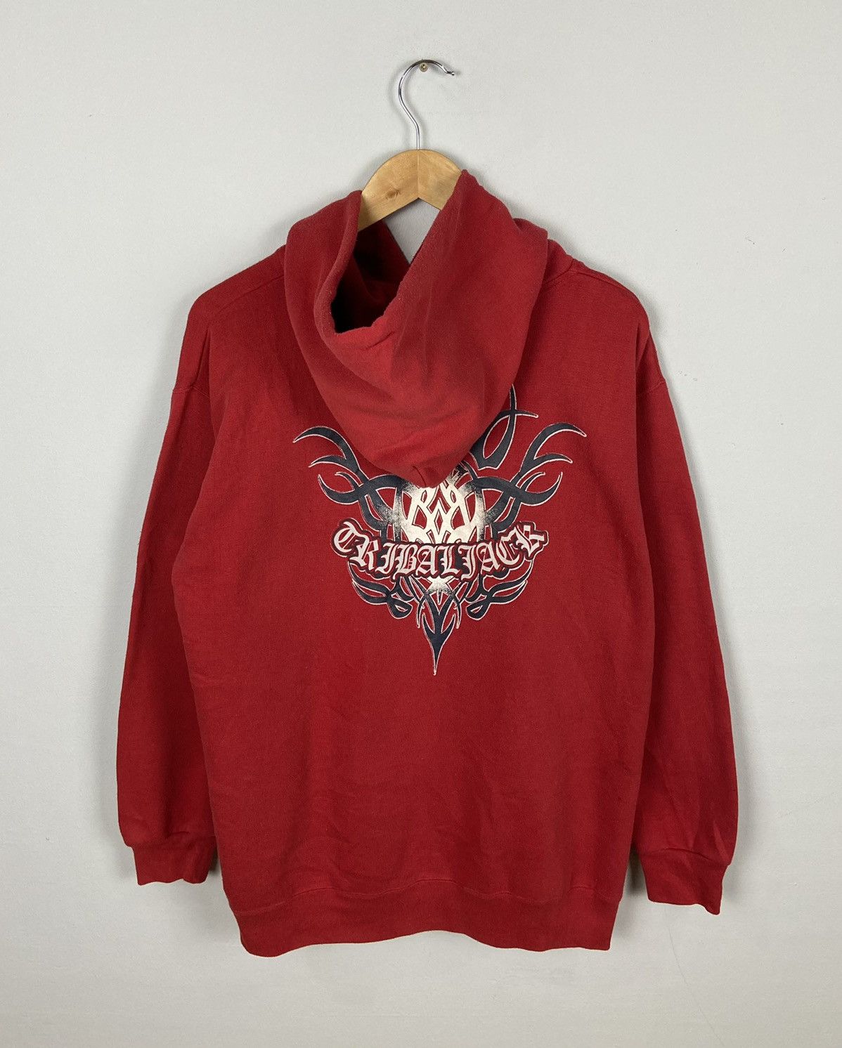 Japanese Brand × Other Vintage 90s Hau Of Fame Tribalface Pull Over Hoodies Size US L / EU 52-54 / 3 - 1 Thumbnail