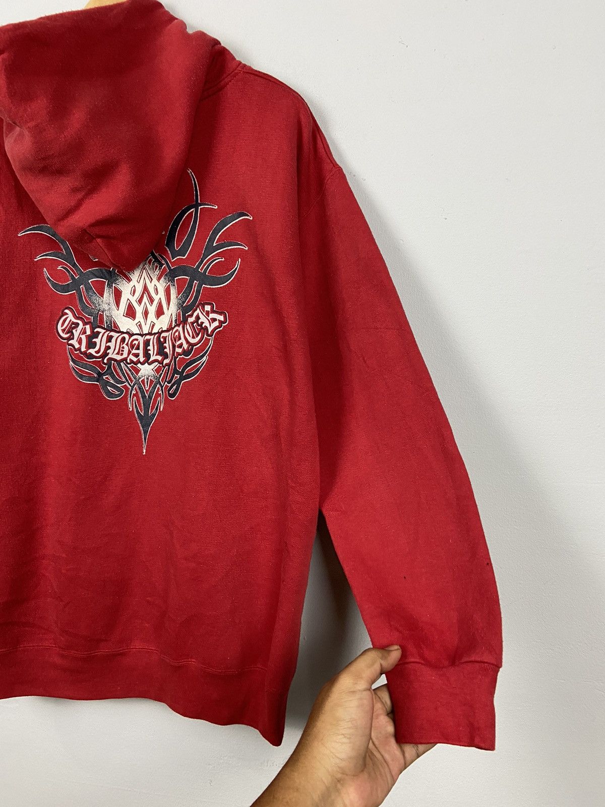 Japanese Brand × Other Vintage 90s Hau Of Fame Tribalface Pull Over Hoodies Size US L / EU 52-54 / 3 - 3 Thumbnail