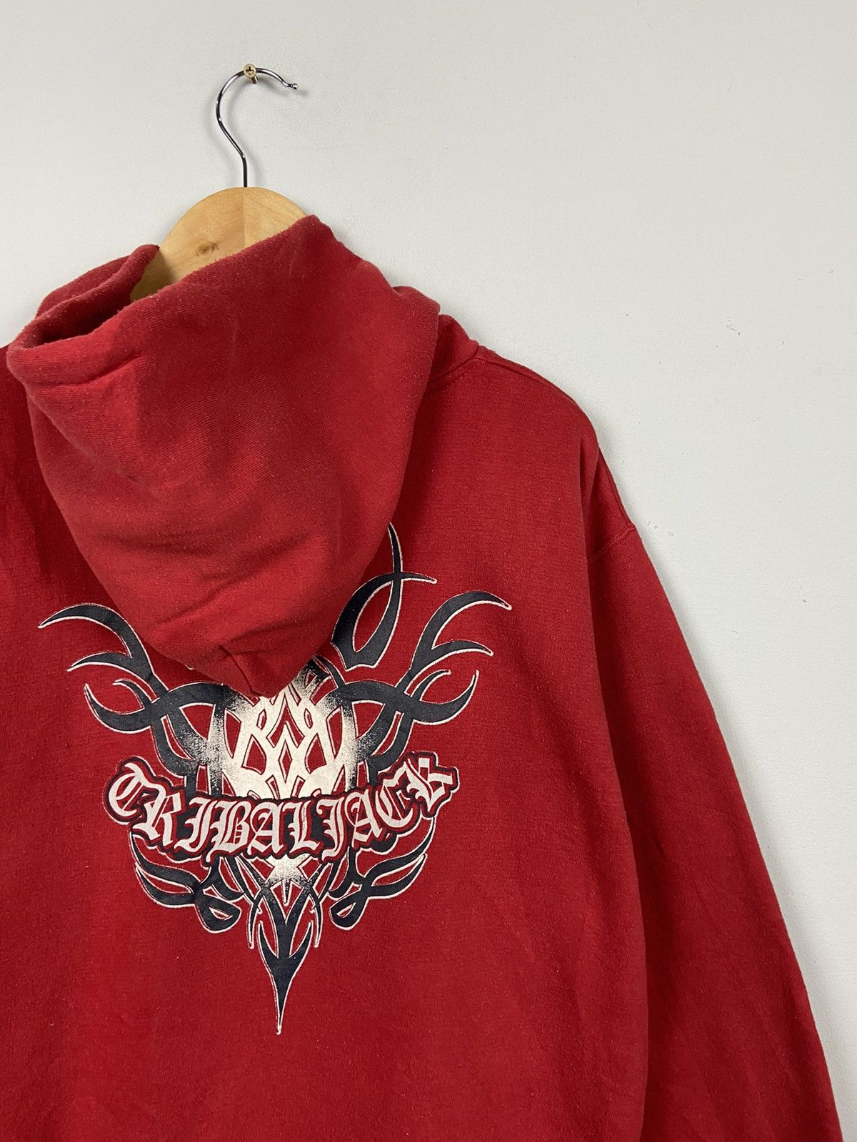 Japanese Brand × Other Vintage 90s Hau Of Fame Tribalface Pull Over Hoodies Size US L / EU 52-54 / 3 - 4 Thumbnail