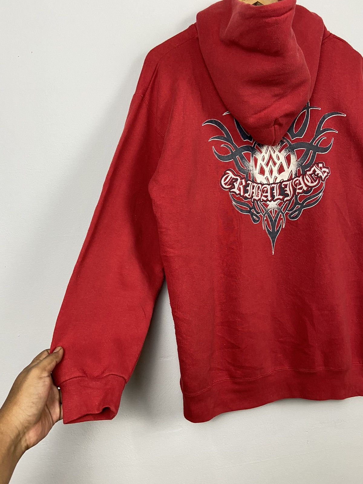 Japanese Brand × Other Vintage 90s Hau Of Fame Tribalface Pull Over Hoodies Size US L / EU 52-54 / 3 - 2 Thumbnail