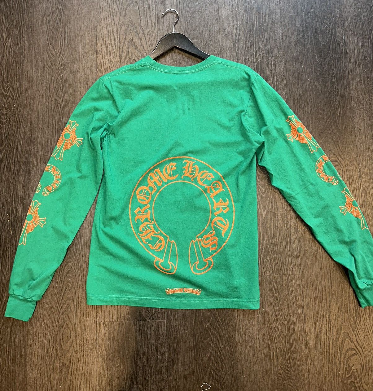 在庫わずか Chrome Hearts 99 Eyes long T-shirt Acidick Green Chrome Heart Green Cemetery Black T Shirt Medium | eBay