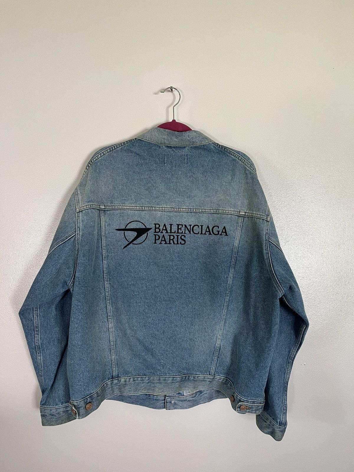 Balenciaga Oversized Jean Jacket Outerwear