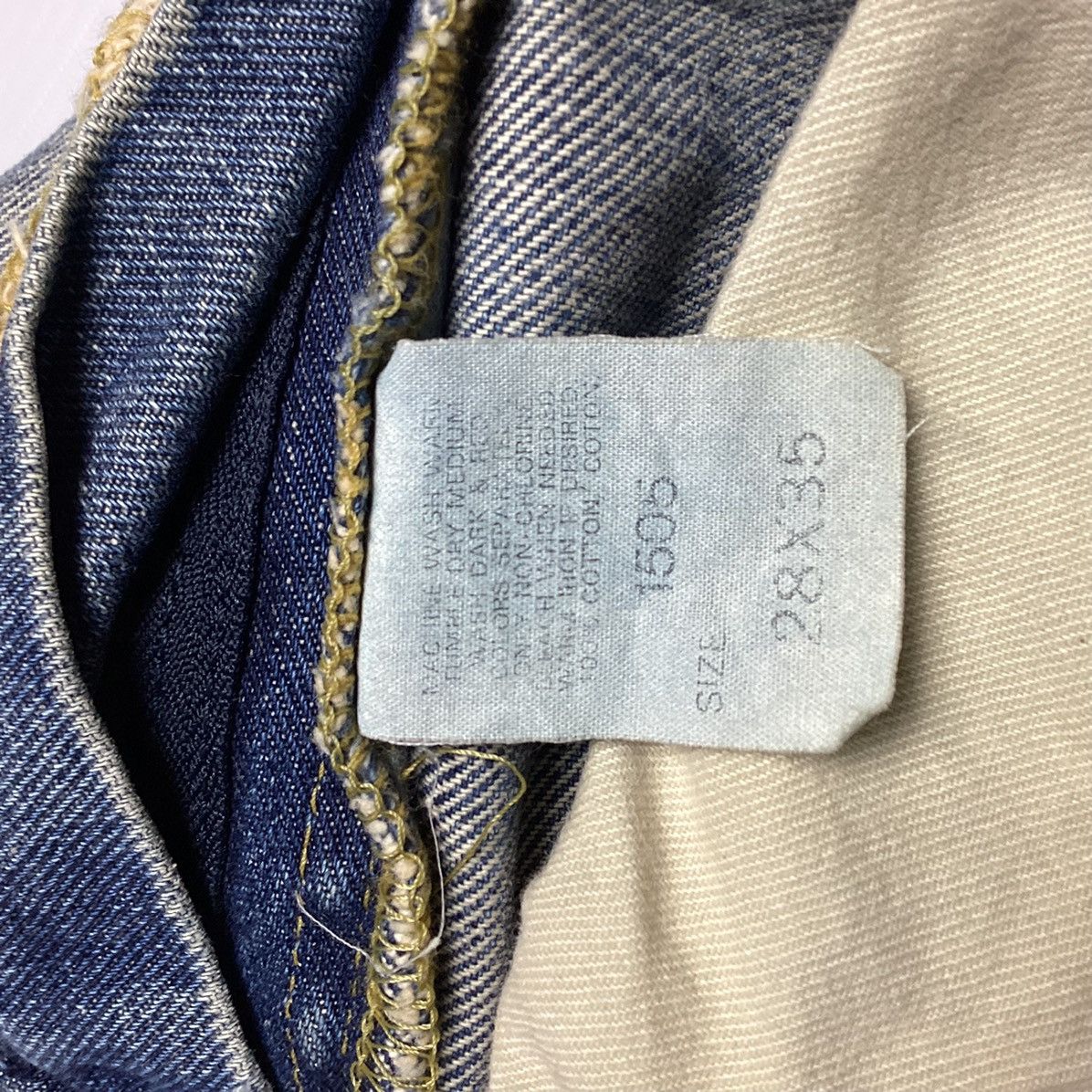 Lee VINTAGE 1505 LEE SELVEDGE RUSTY DENIM SELVEDGE JEANS Size US 28 / EU 44 - 11 Thumbnail