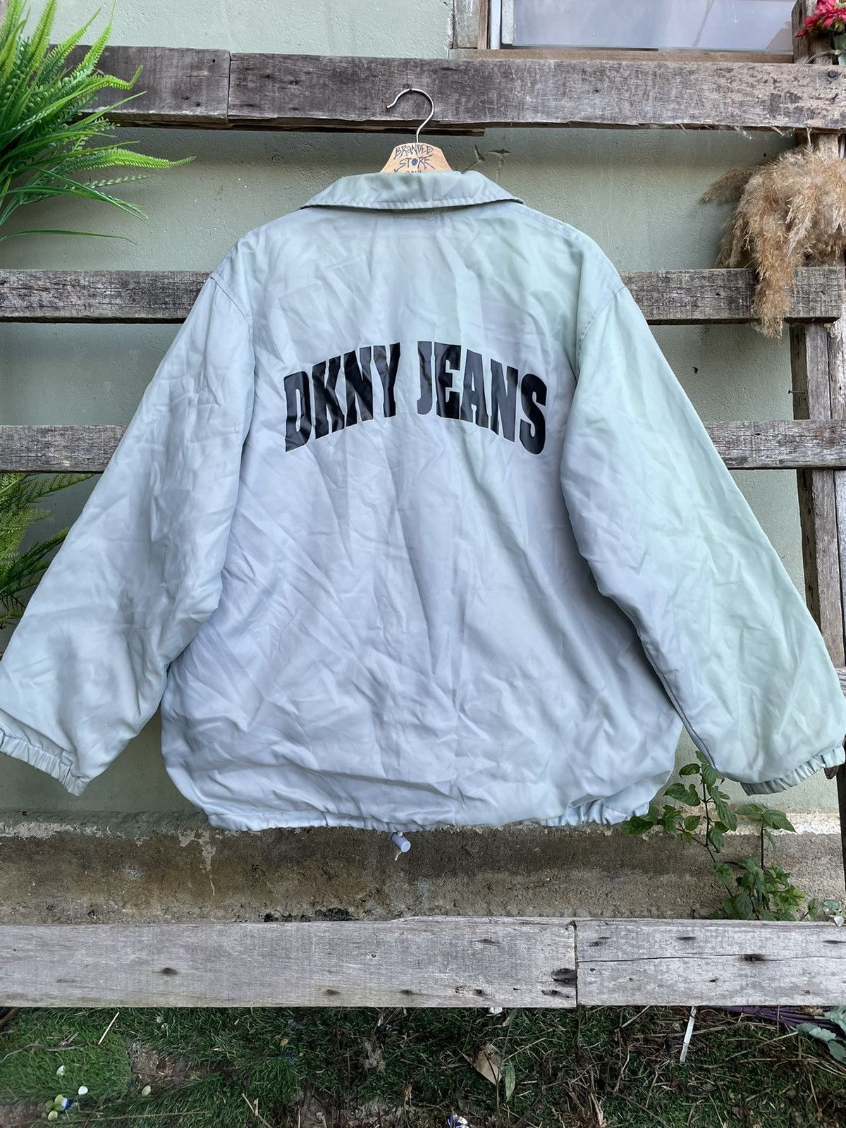 Vintage DKNY JEANS Spell Out Logo Jacket 90s USA