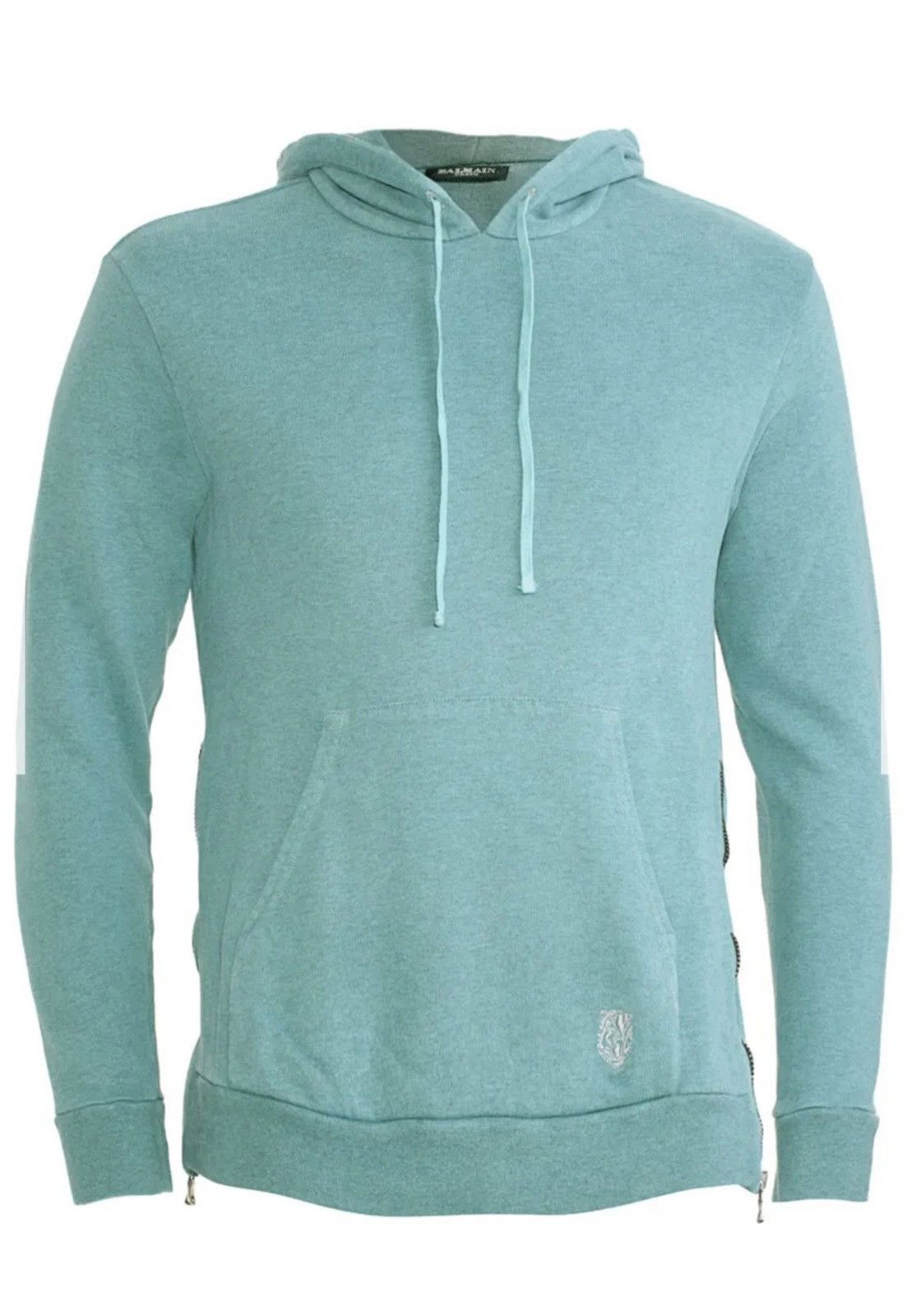 Balmain turquoise hoodie (the Kanye hoodie)