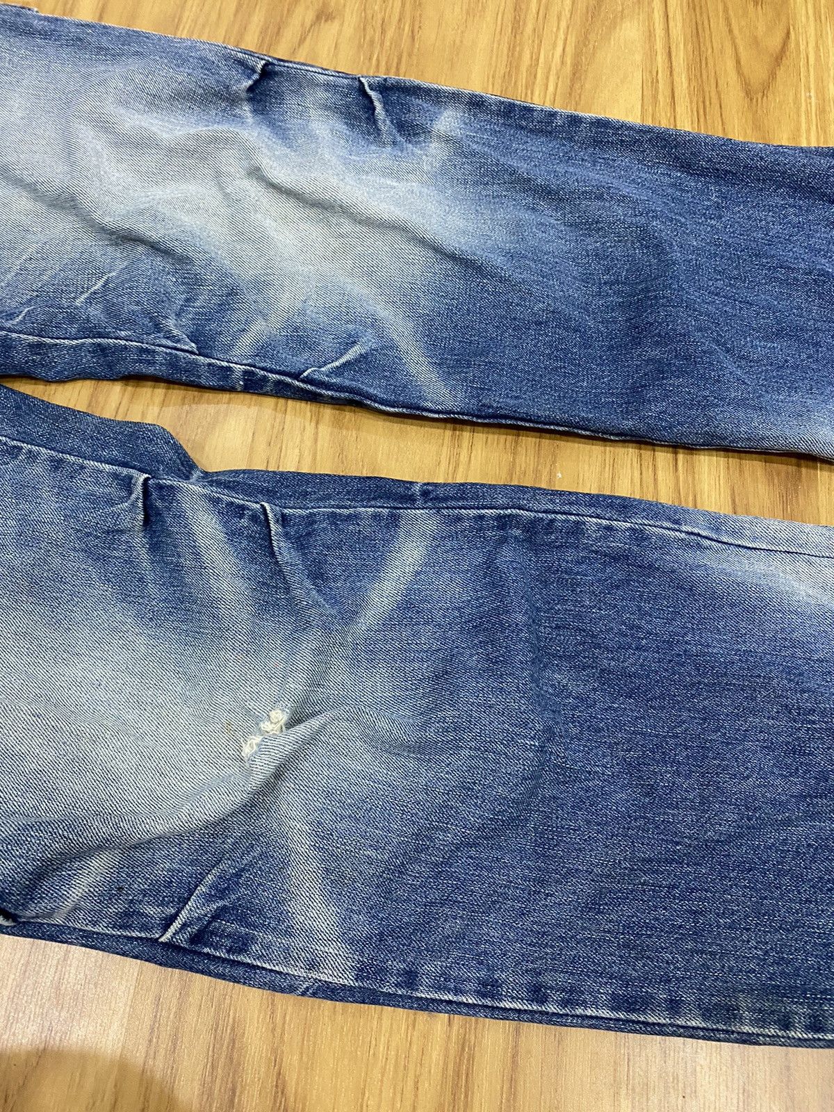 Japanese Brand PPFM Double Inside Pocket Button Distressed Jeans Size US 30 / EU 46 - 9 Thumbnail