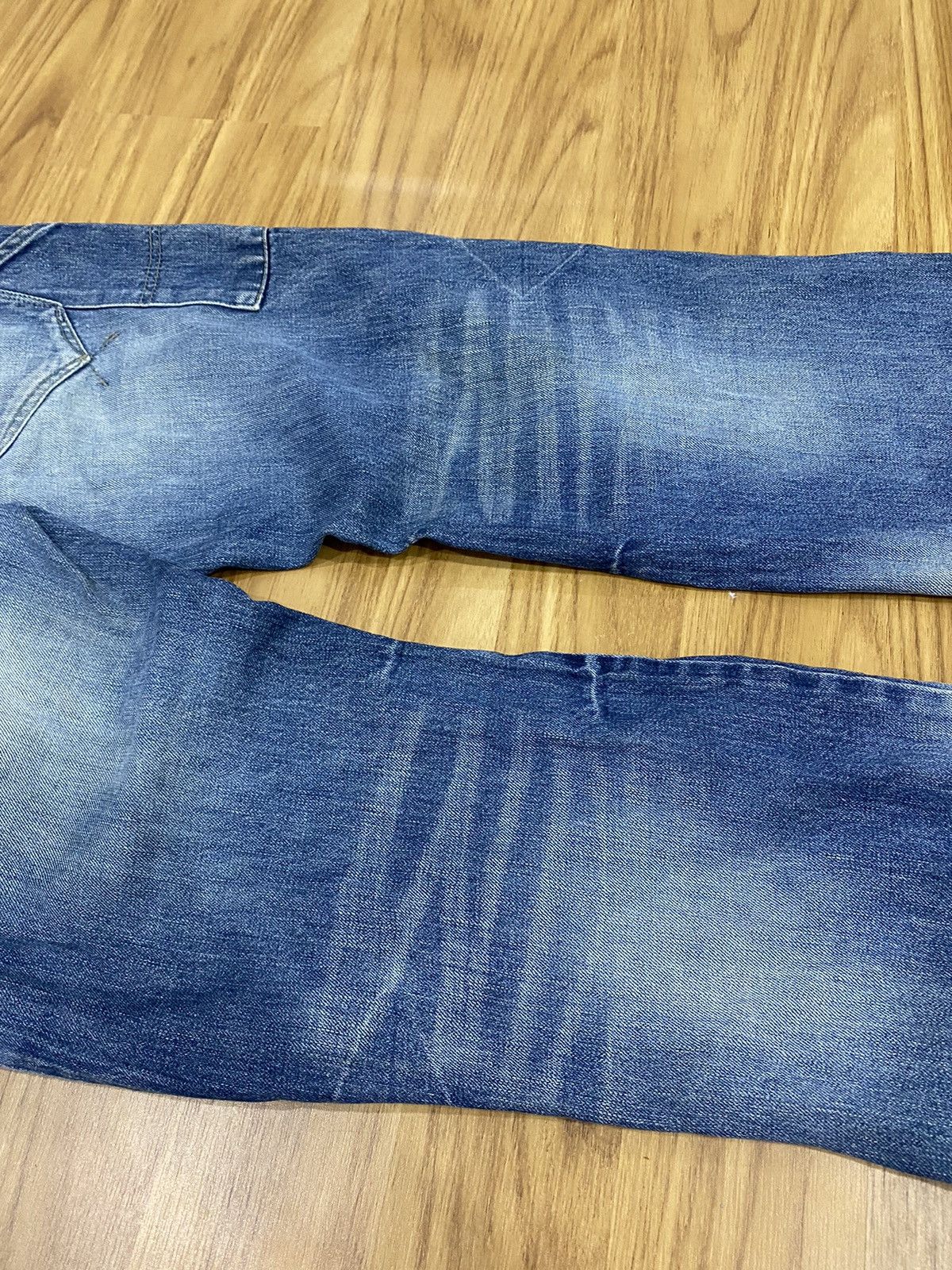Japanese Brand PPFM Double Inside Pocket Button Distressed Jeans Size US 30 / EU 46 - 16 Thumbnail