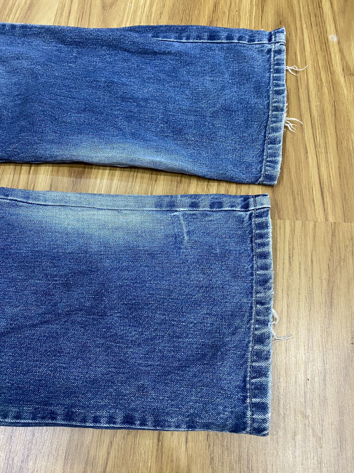 Japanese Brand PPFM Double Inside Pocket Button Distressed Jeans Size US 30 / EU 46 - 8 Thumbnail
