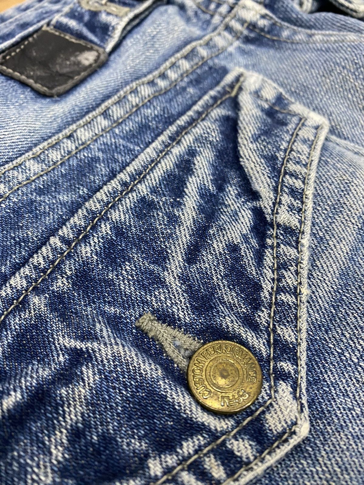 Japanese Brand PPFM Double Inside Pocket Button Distressed Jeans Size US 30 / EU 46 - 18 Thumbnail