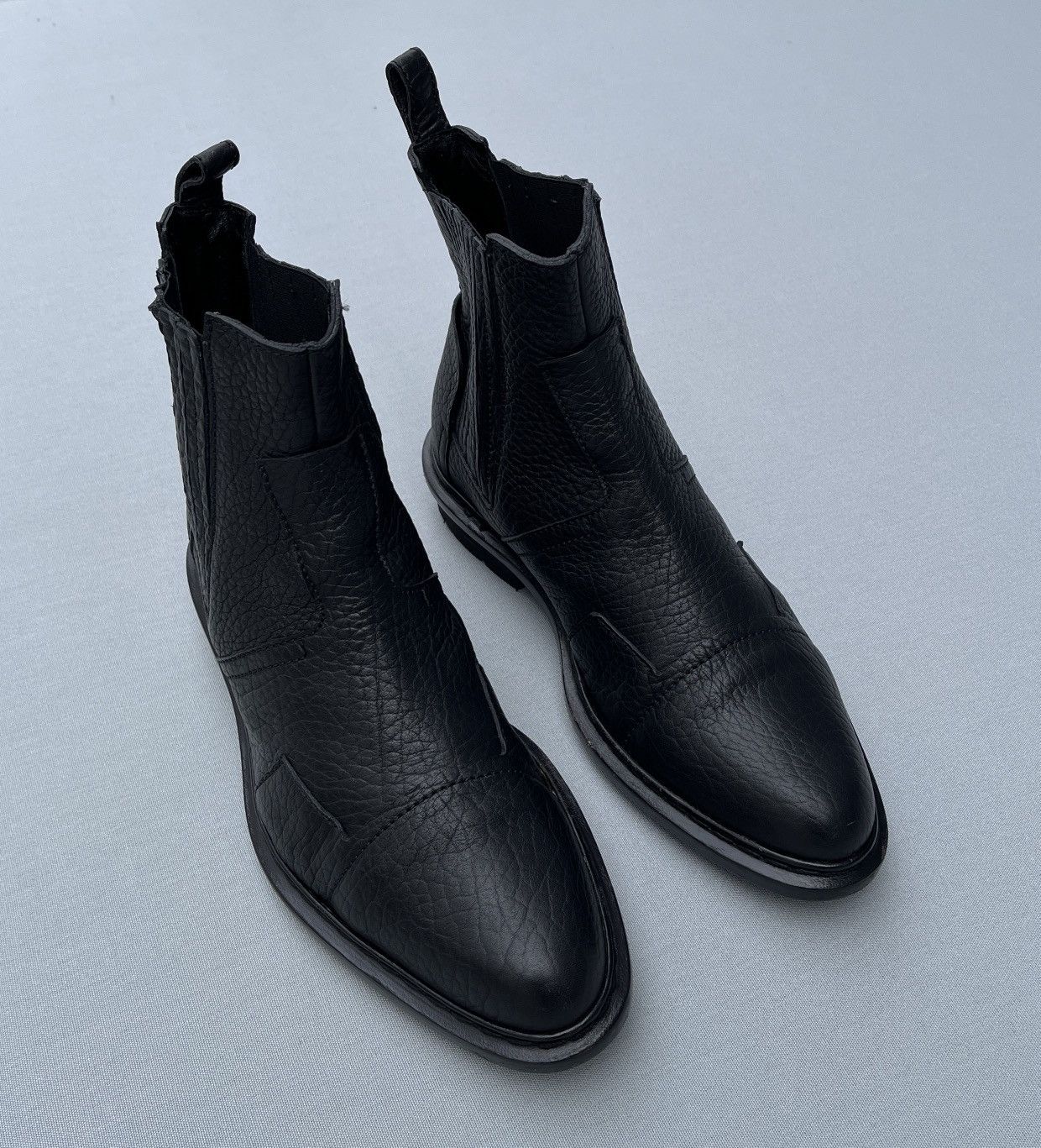 Balenciaga × Designer 🔥Rare BALENCIAGA Ankle High Leather Designer Boots Size US 7 / EU 40 - 2 Thumbnail