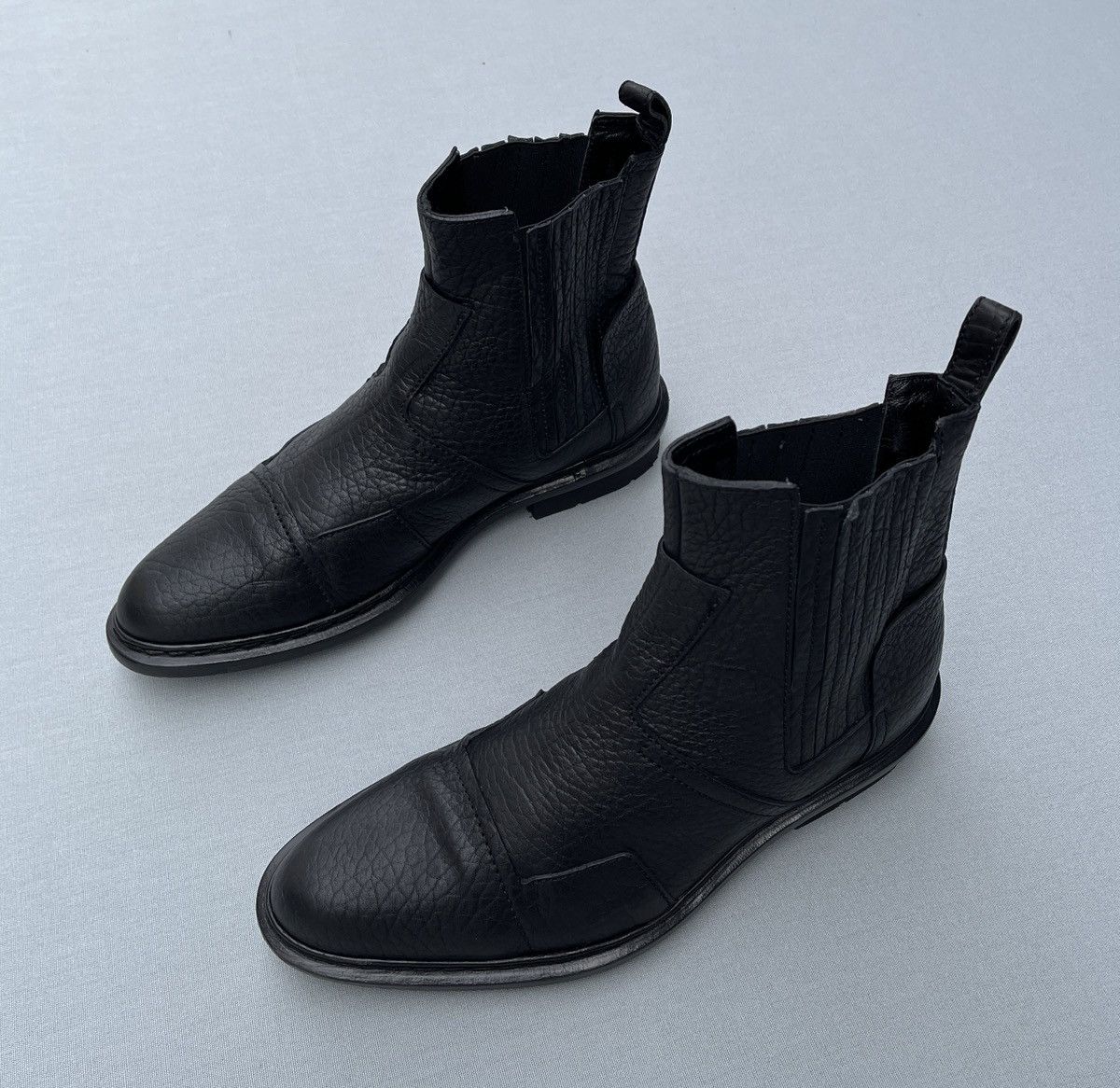 Balenciaga × Designer 🔥Rare BALENCIAGA Ankle High Leather Designer Boots Size US 7 / EU 40 - 4 Thumbnail