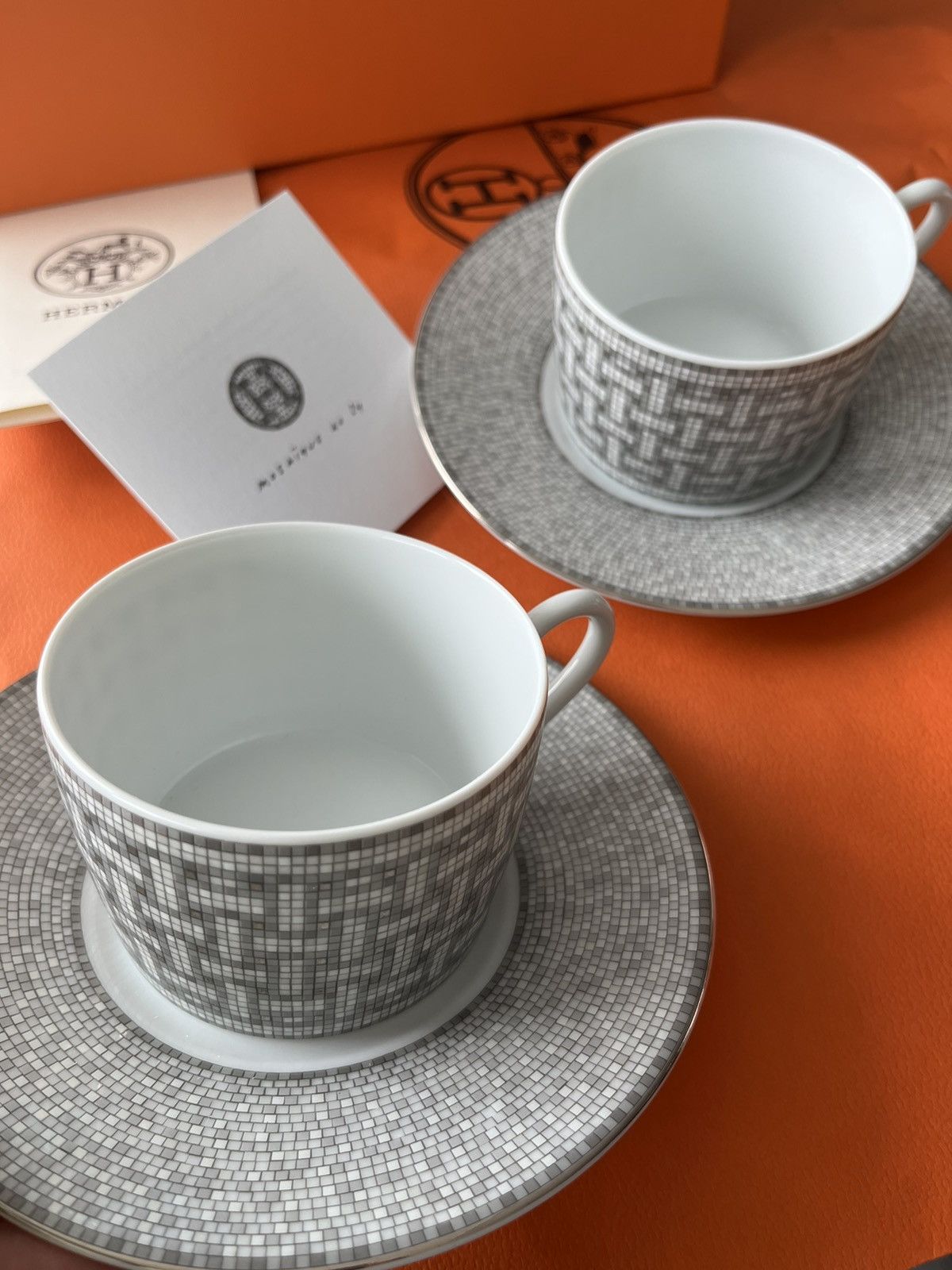 Hermes Classic Brand New Hermes H Logo Mosaique Two Sets Size ONE SIZE - 6 Thumbnail