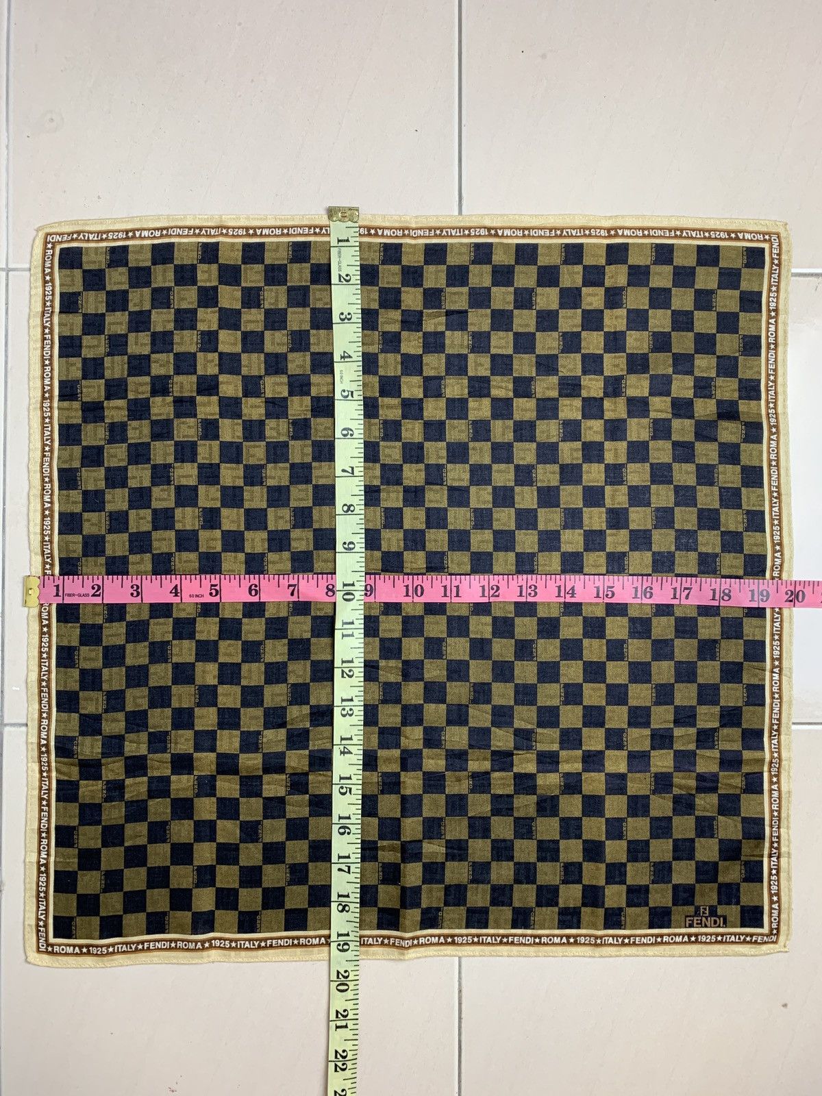 Designer Fendi Vintage Handkerchief Pocketsquares Size ONE SIZE - 9 Thumbnail