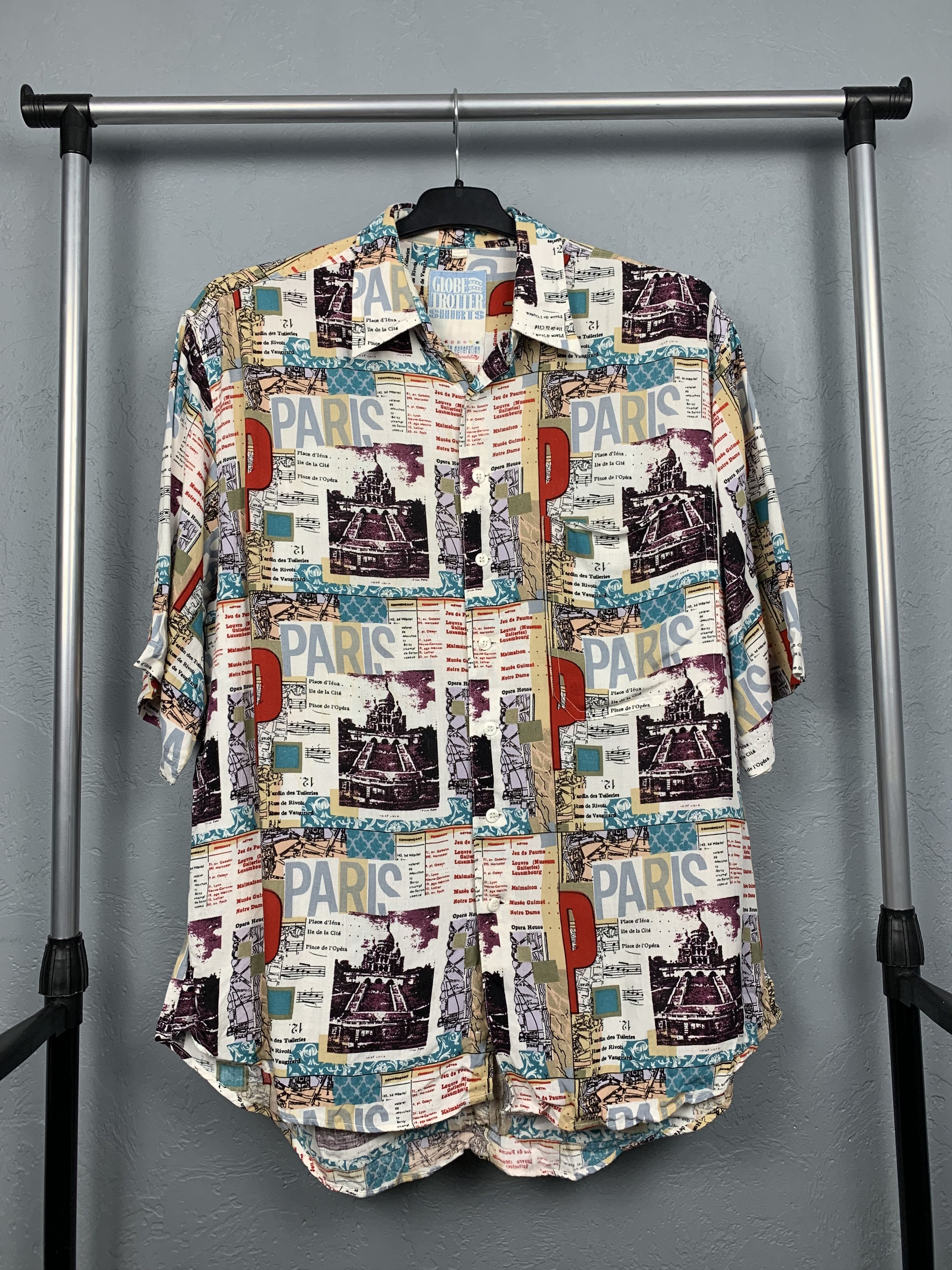 Globe-Trotter Vintage Globe-Trotter Hawaiian Shirt Full Printed Size US L / EU 52-54 / 3 - 1 Thumbnail