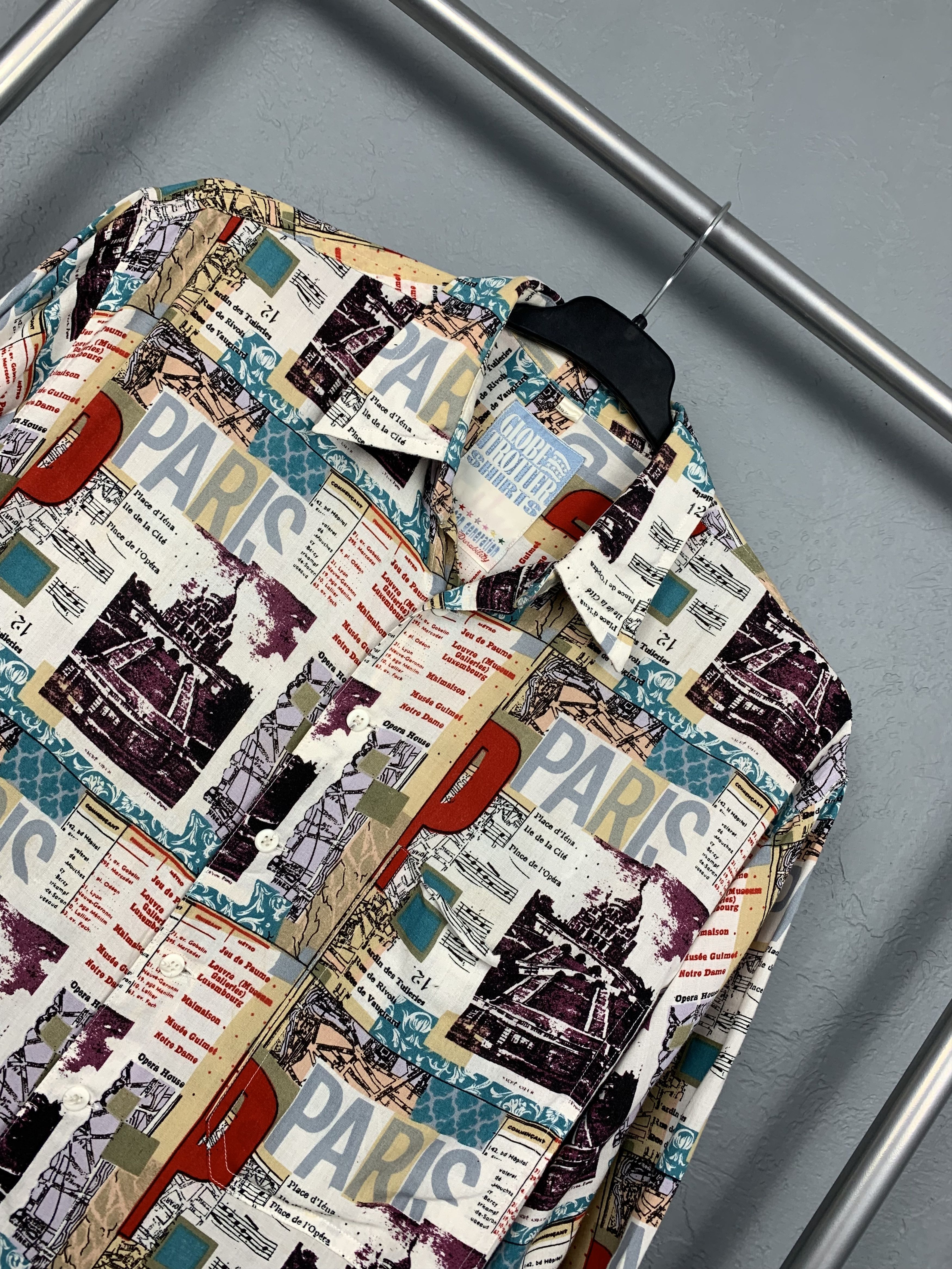 Globe-Trotter Vintage Globe-Trotter Hawaiian Shirt Full Printed Size US L / EU 52-54 / 3 - 2 Thumbnail