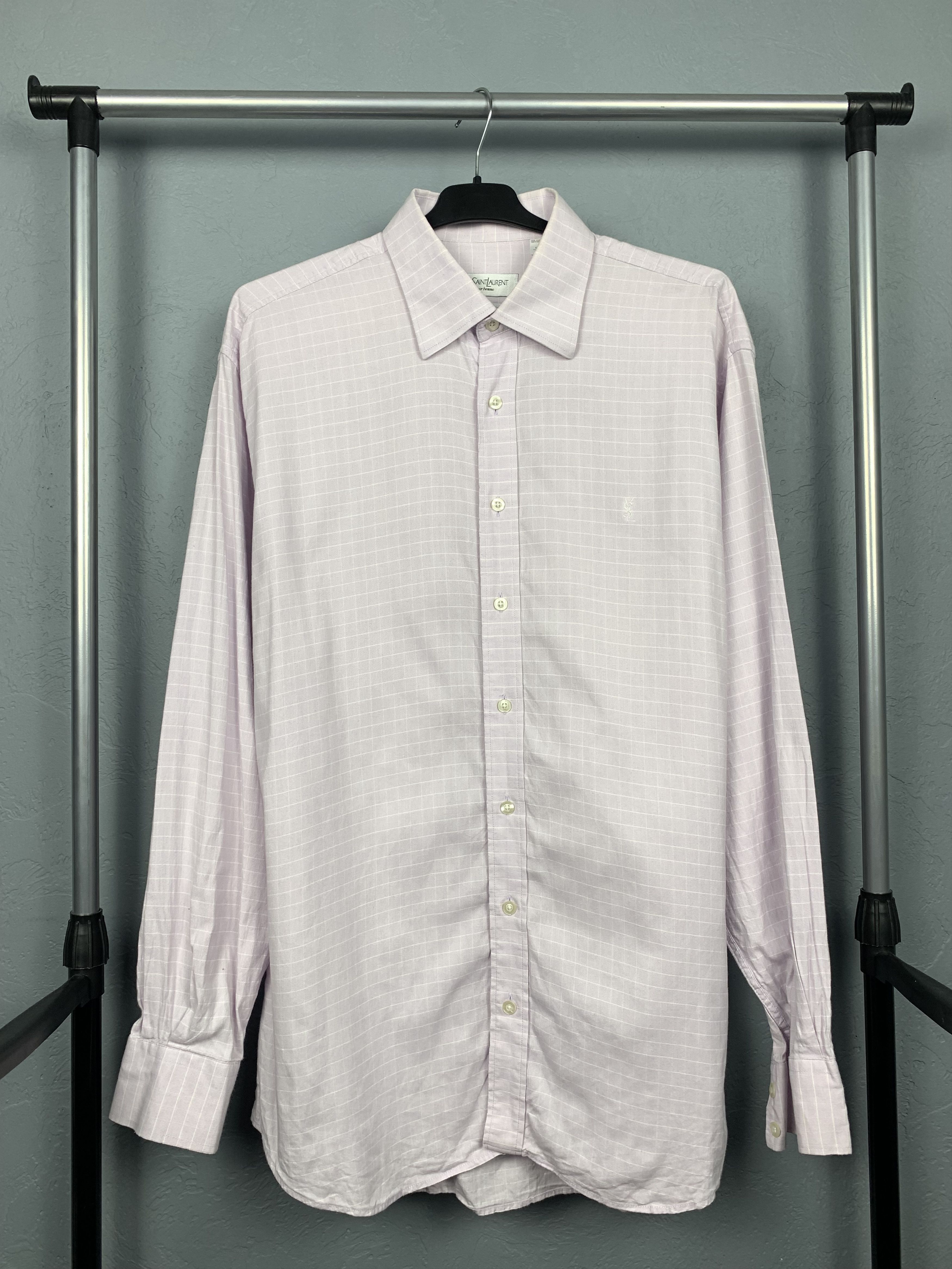 Yves Saint Laurent Yves Saint Laurent YSL mens long sleeve shirt Size US XL / EU 56 / 4 - 1 Thumbnail