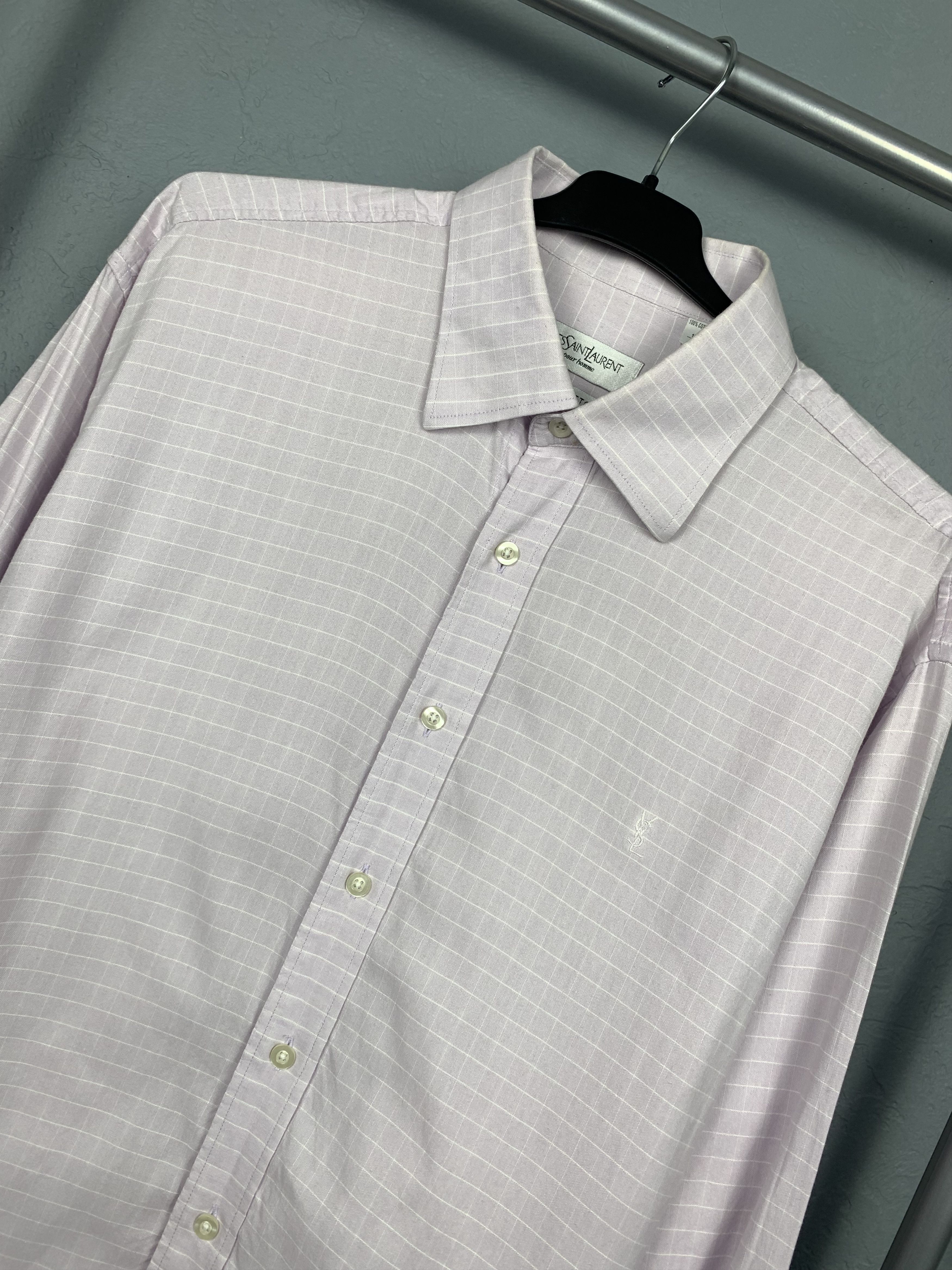 Yves Saint Laurent Yves Saint Laurent YSL mens long sleeve shirt Size US XL / EU 56 / 4 - 2 Thumbnail