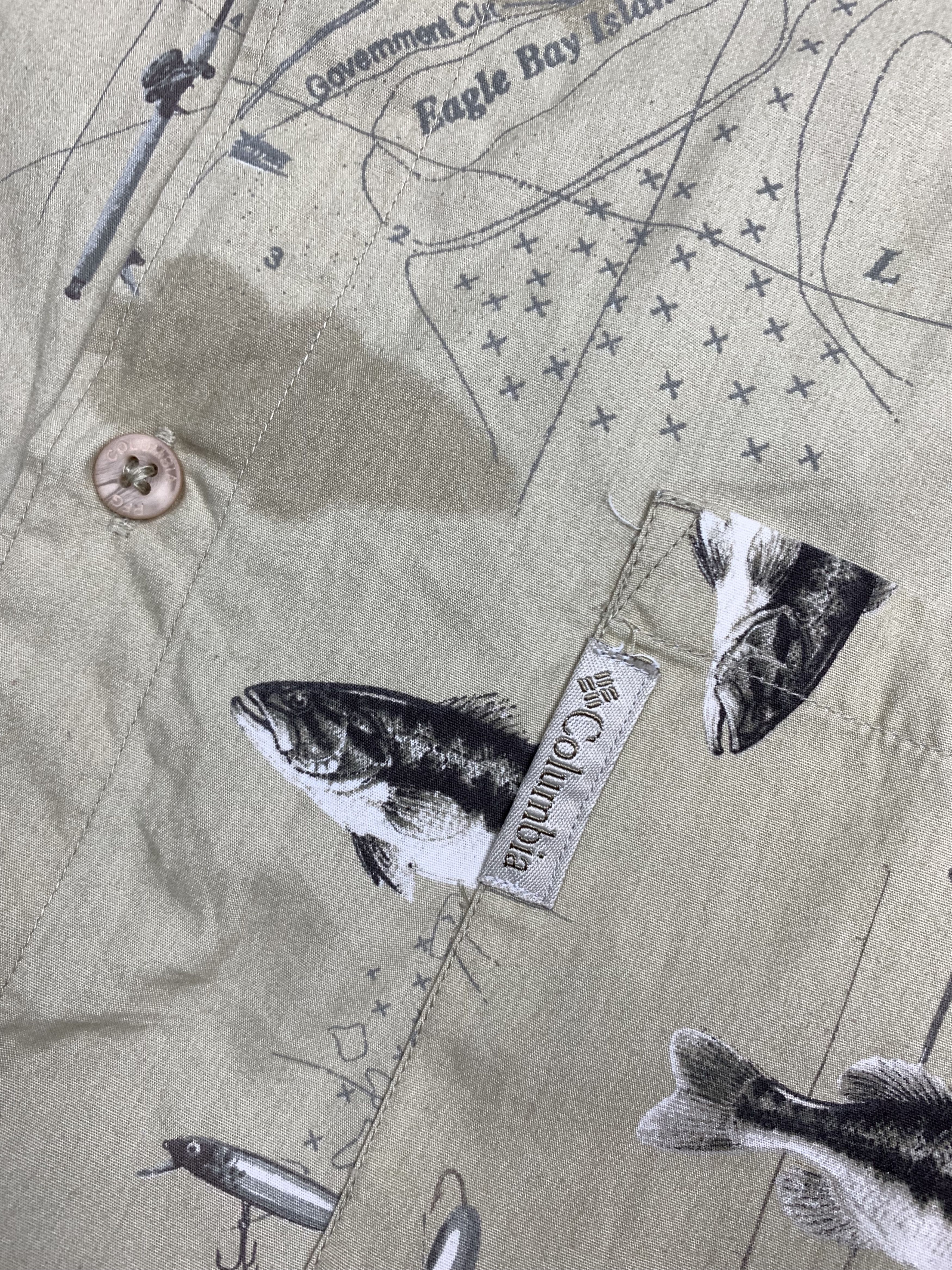 Columbia Columbia Fisherman Hawaiian Shirt Fish Size US XL / EU 56 / 4 - 5 Thumbnail
