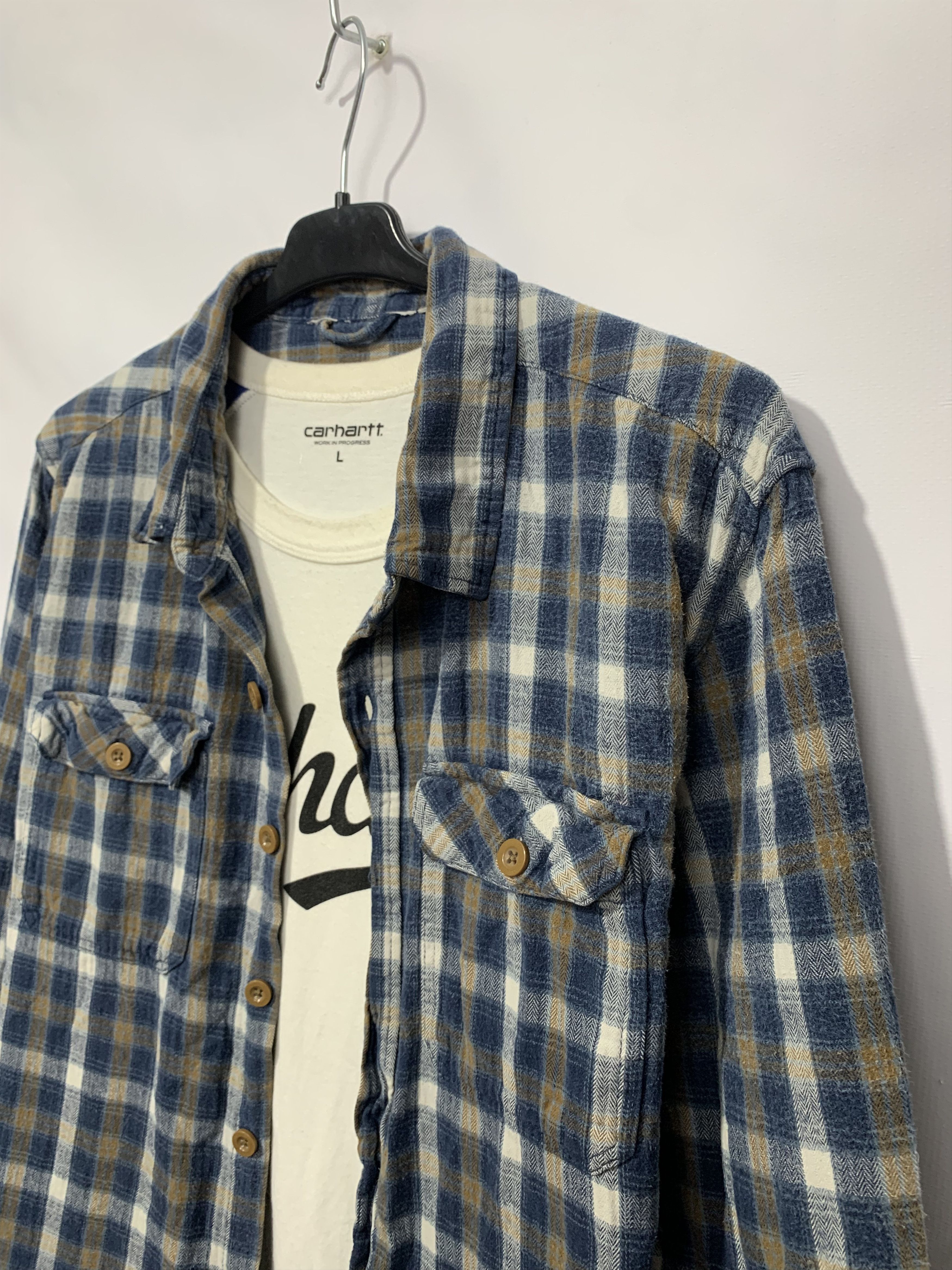 Flannel Vintage Flannel Shirt Travis style Size US L / EU 52-54 / 3 - 2 Thumbnail
