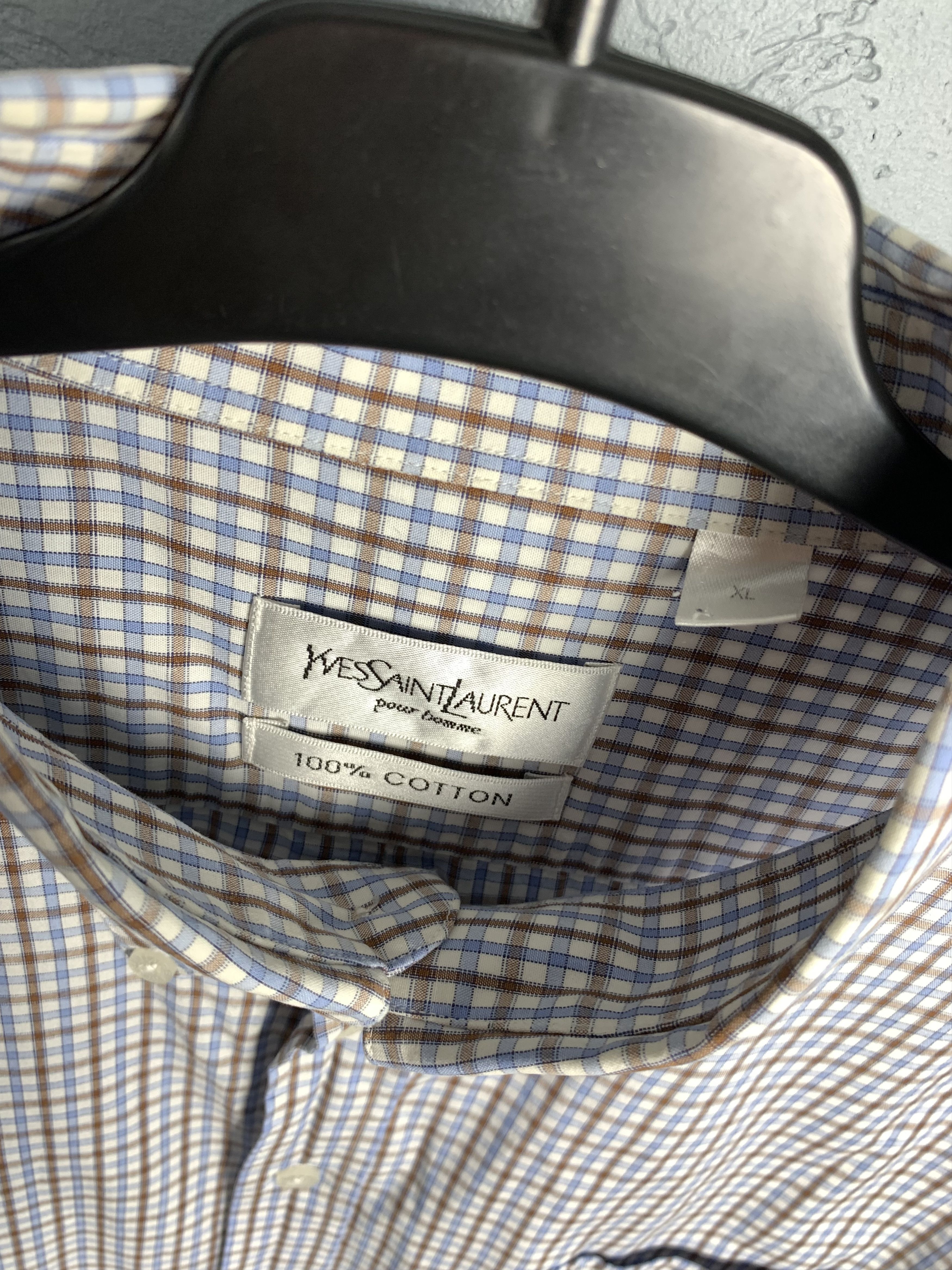 Yves Saint Laurent Yves Saint Laurent YSL Mens Short Sleeve Shirt Size US XL / EU 56 / 4 - 3 Thumbnail