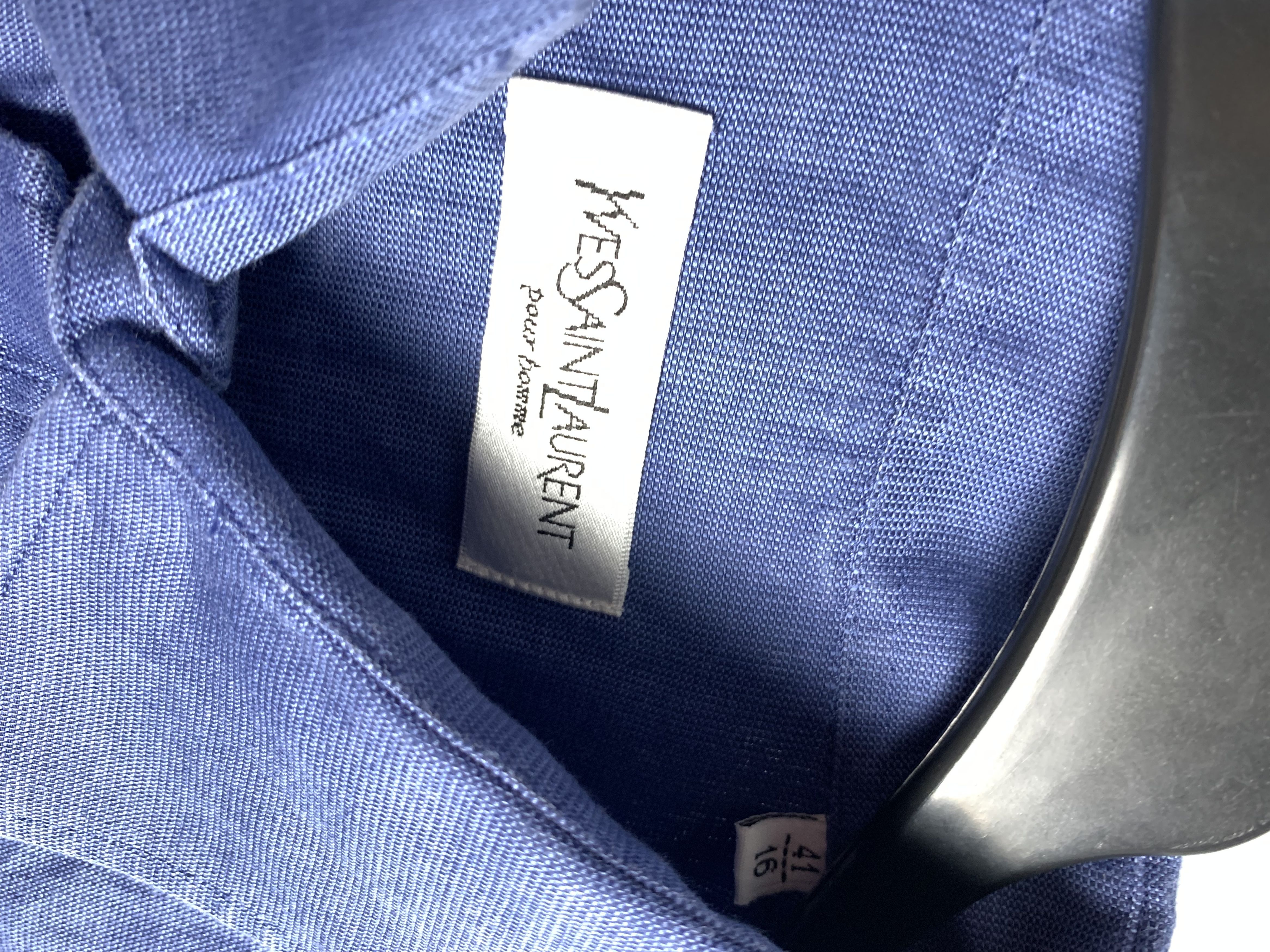 Yves Saint Laurent Yves Saint Laurent YSL mens long sleeve shirt Size US L / EU 52-54 / 3 - 2 Thumbnail