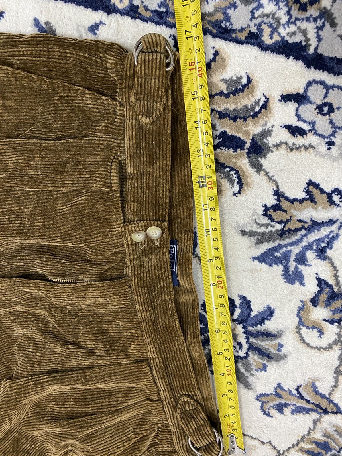 Polo Ralph Lauren Polo Ralph Lauren Multipocket Cargo Corduroy Wide Pants Size US 33 - 2 Thumbnail