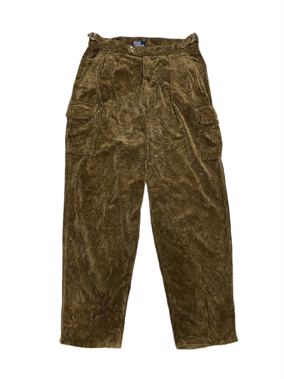 Polo Ralph Lauren Polo Ralph Lauren Multipocket Cargo Corduroy Wide Pants Size US 33 - 1 Thumbnail