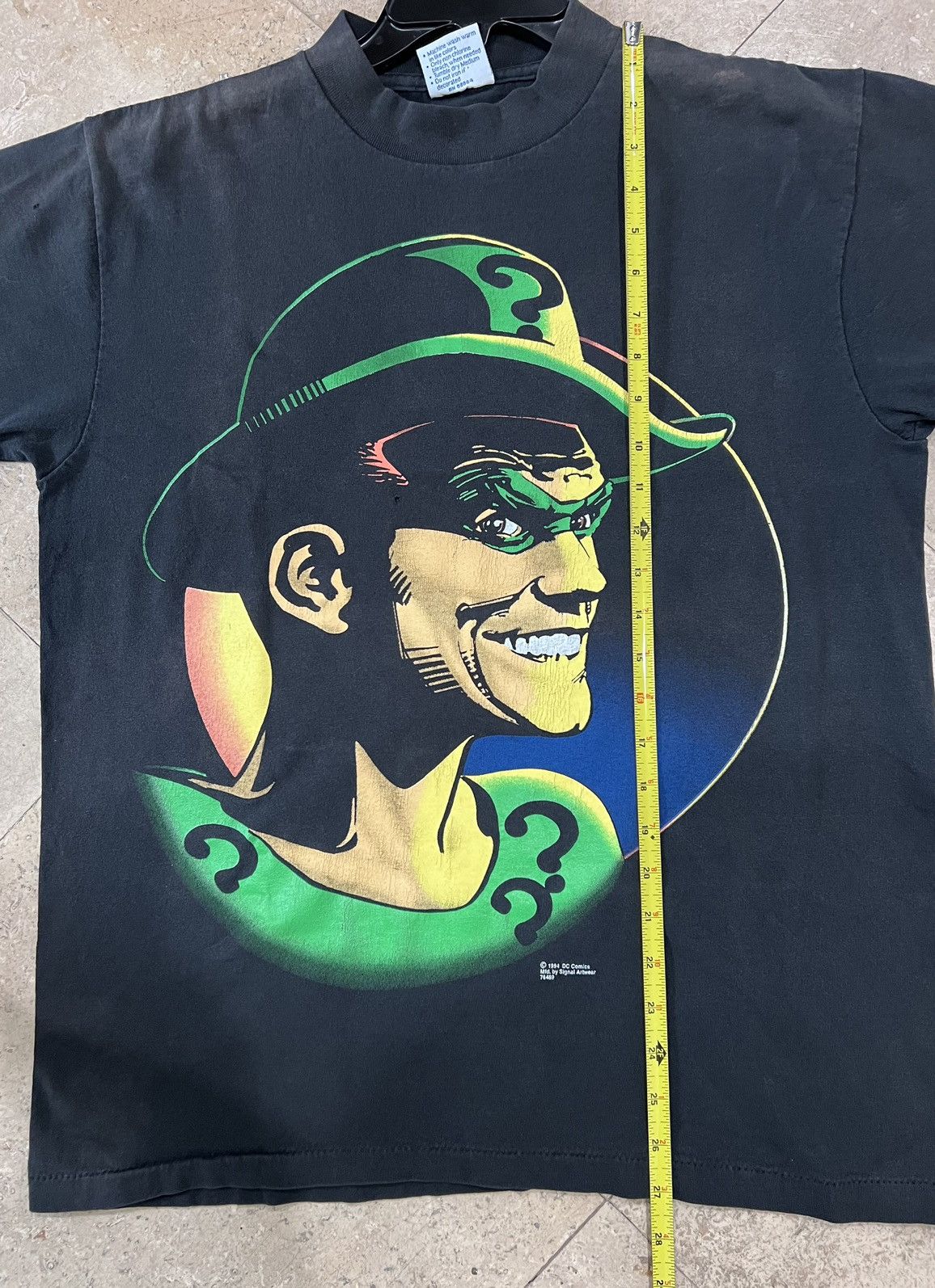 DC Comics × Vintage 1994 Jim Carrey Riddler Batman Forever tee Size Large Size US L / EU 52-54 / 3 - 10 Thumbnail