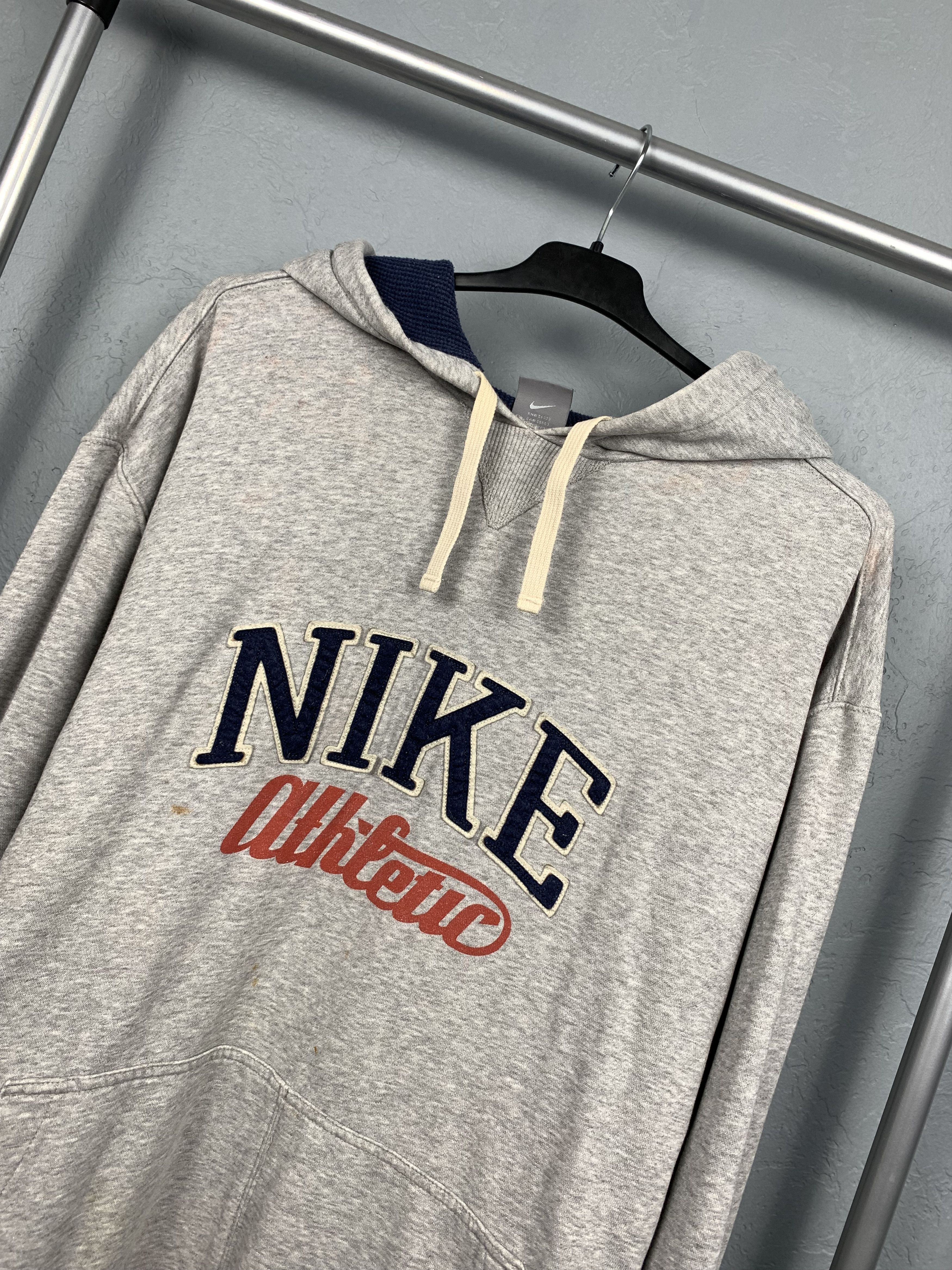 Nike × Vintage Nike Athletic Faded Vintage Mens Hoodie Y2K Size US XXL / EU 58 / 5 - 2 Thumbnail
