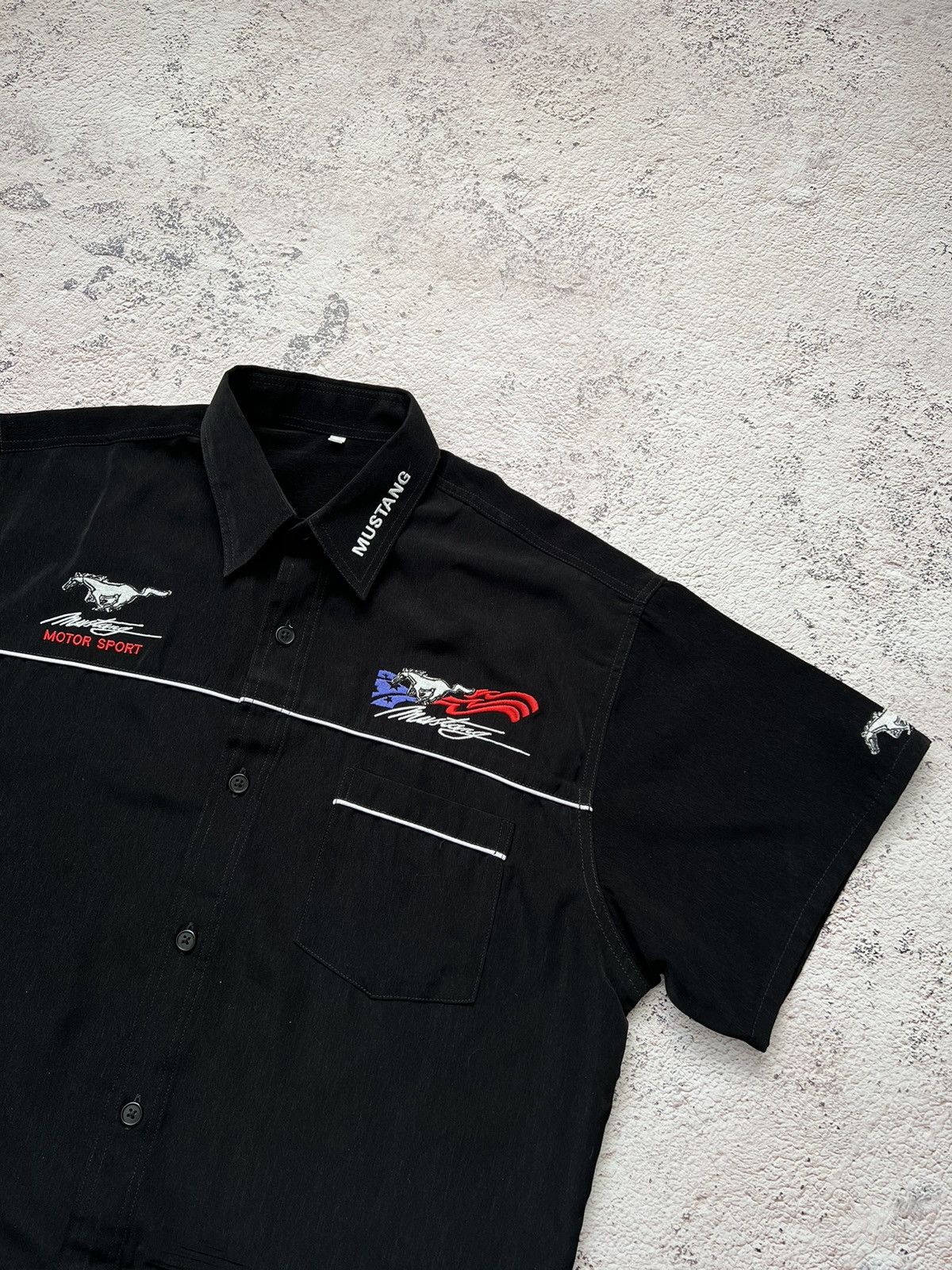 Ford × Vintage Ford Mustang Vintage Racing Shirt Size US XL / EU 56 / 4 - 1 Thumbnail