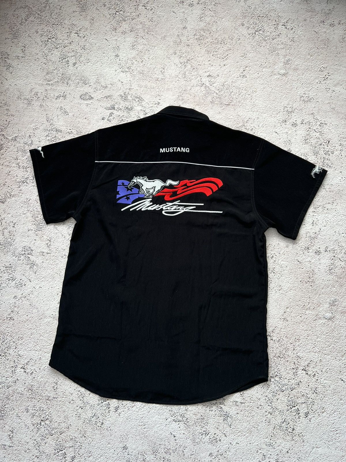 Ford × Vintage Ford Mustang Vintage Racing Shirt Size US XL / EU 56 / 4 - 2 Thumbnail