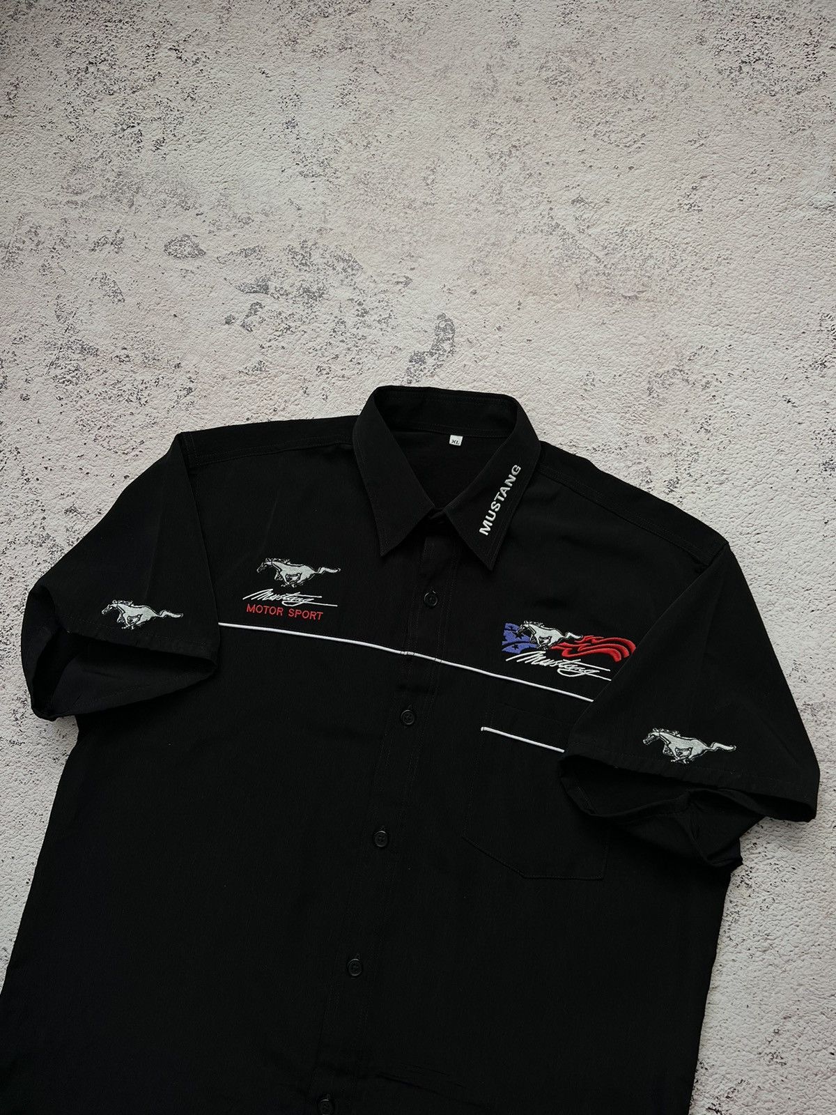 Ford × Vintage Ford Mustang Vintage Racing Shirt Size US XL / EU 56 / 4 - 4 Thumbnail